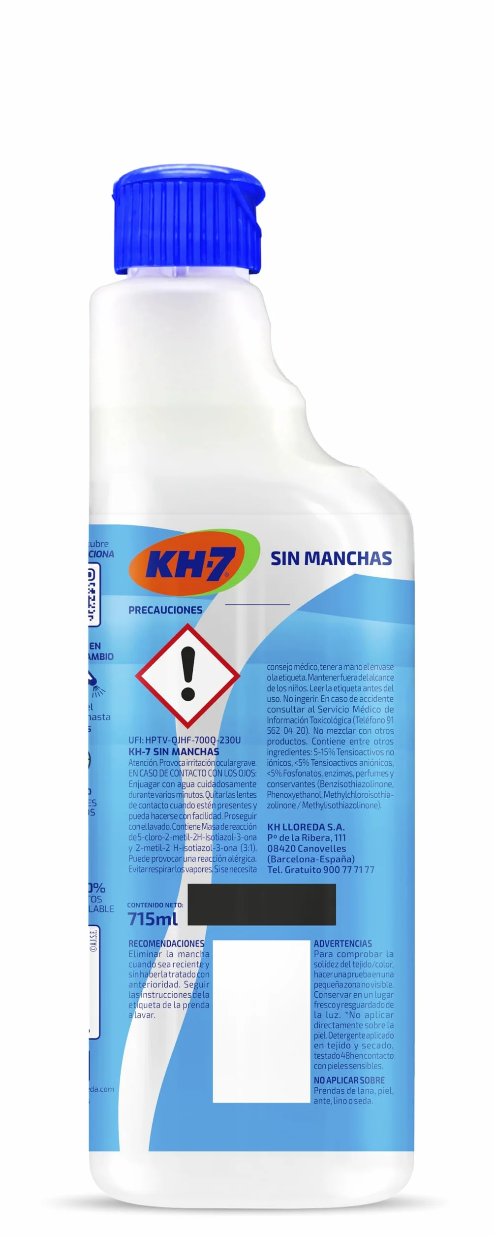 KH-7 Sin Manchas Quitamanchas Ropa Recambio 715 mL