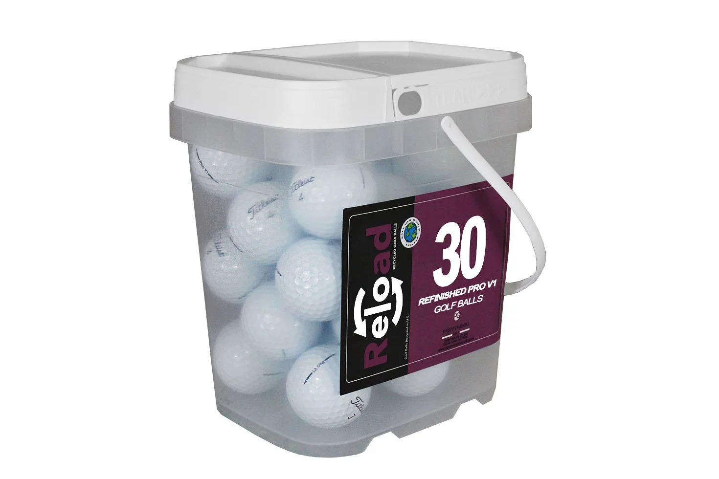 Titleist Pro V1 Renewed Pelotas de Golf Recicladas Paquete de 30