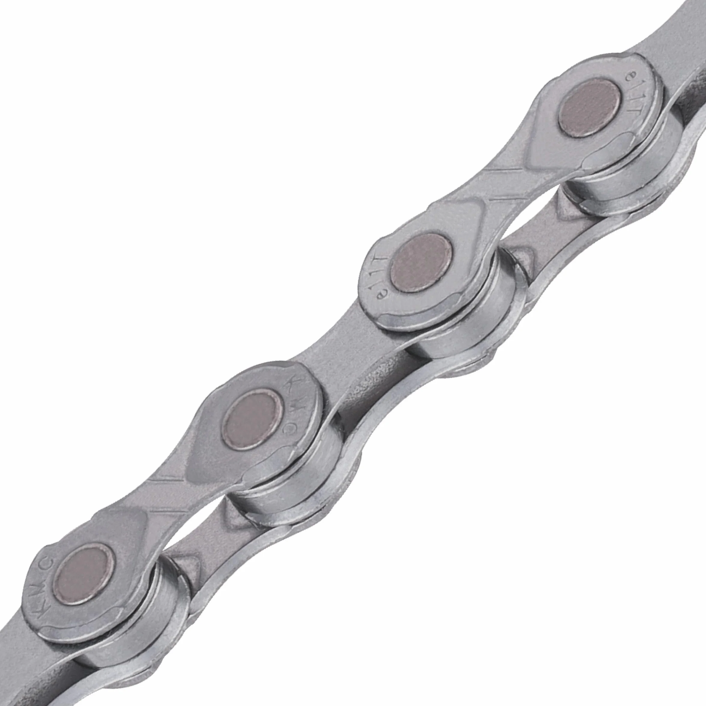 KMC e11 EPT - Cadena para bicicleta eléctrica, unisex, plata oscura, 136 eslabones