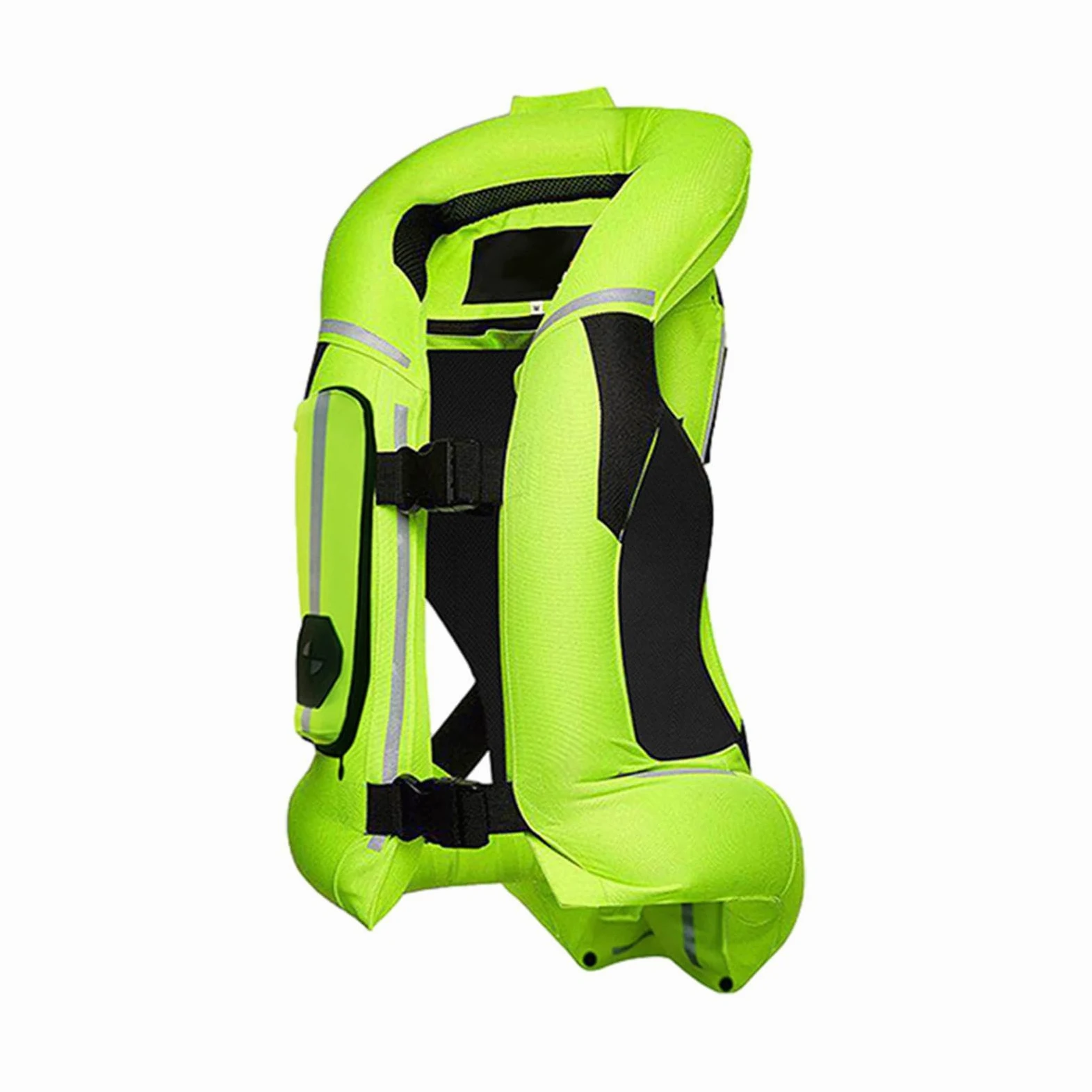 Chaleco de bolsa de aire para motocicleta, chaleco protector ligero con tira reflectante, chaqueta de equitación inflable profesional