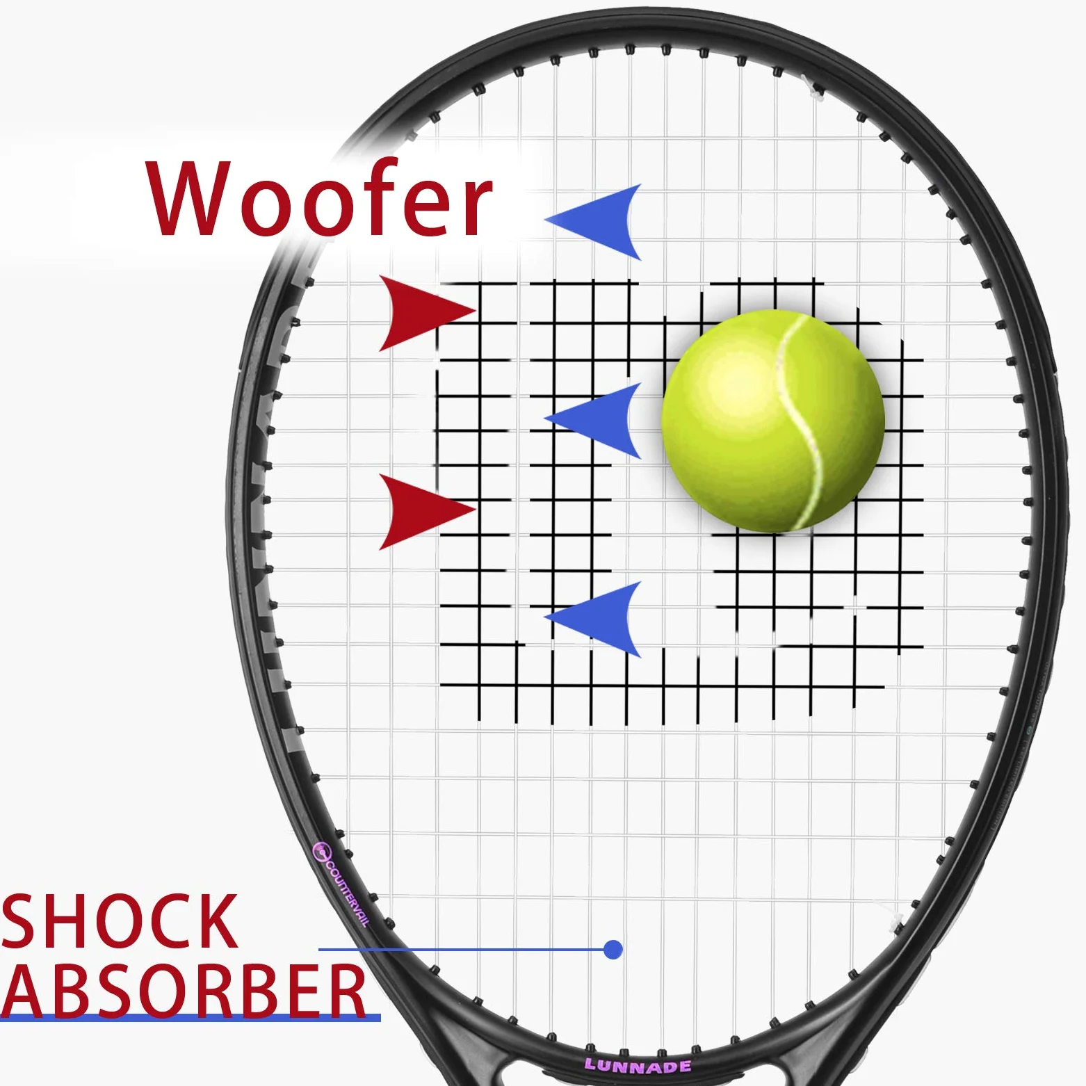 Raqueta de tenis para adultos, paquete de 2, duradera de 27 pulgadas, ligera, preencordada y regulable, adecuada para principiantes a jugadores intermedios