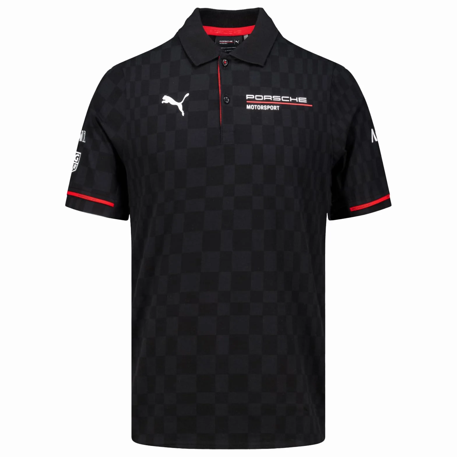 PUMA Porsche Motorsport Polo del Equipo para Hombre - Negro