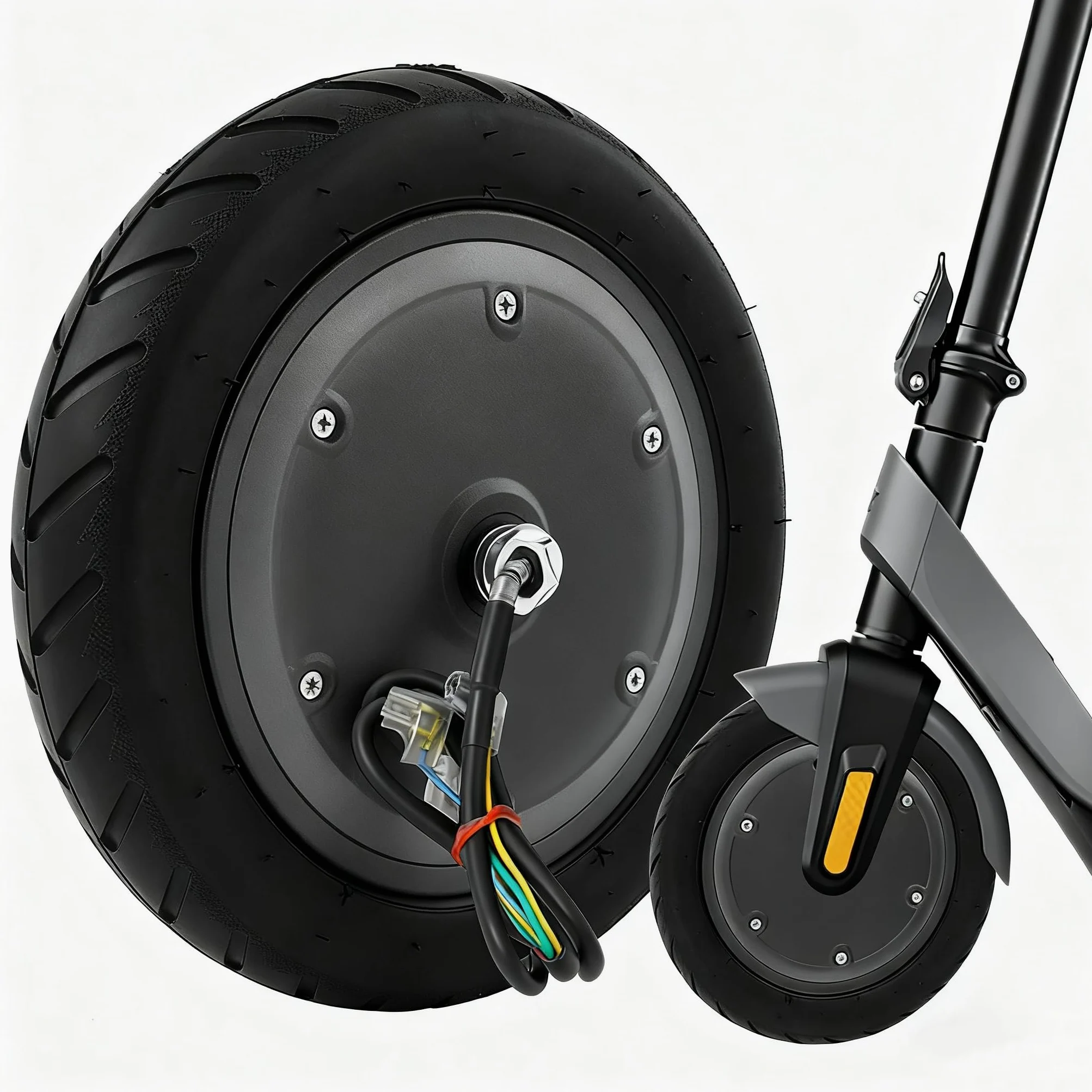 Neumáticos para scooter eléctrico de 8,26 pulgadas, 350 W, 36 V, ruedas de repuesto, neumáticos de goma maciza, motor sin escobillas para Xiaomi M365/M365 Pro, ruedas de repuesto para scooter de hasta