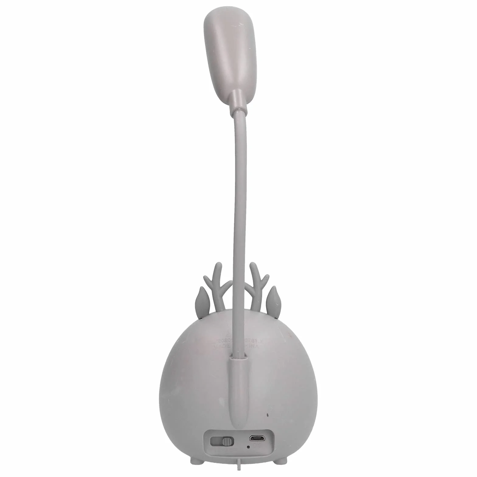 Lámpara de Escritorio LED de Animales de Dibujos Animados con Portalápices, Recargable USB, Diseño de Alce