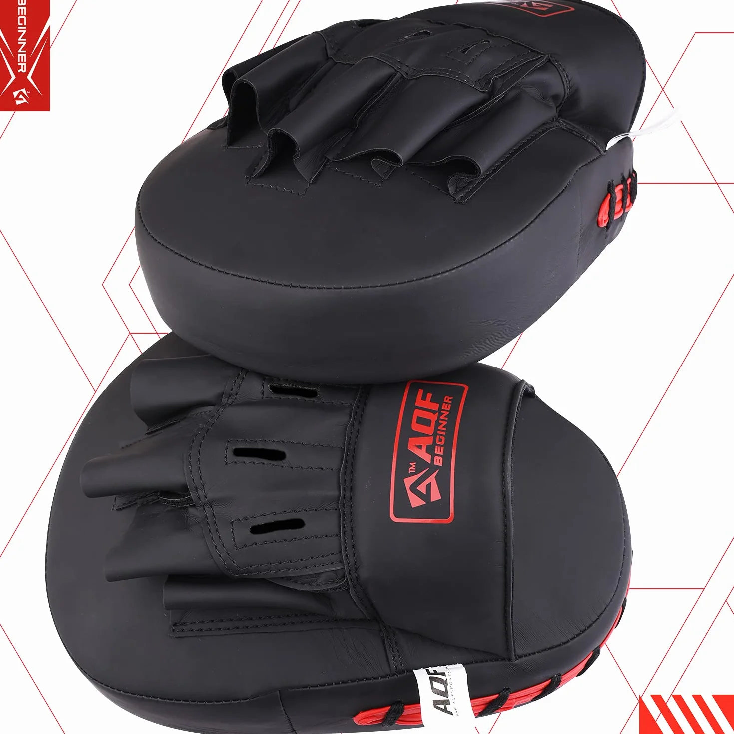 AQF Manoplas Boxeo, Almohadillas de Boxeo, Paos Boxing Mitones, Muay Thai Rex Cuero Curvo Guantes Boxeo, Almohadillas De Enfoque, Focus Pads para MMA & Karate Patas De Oso