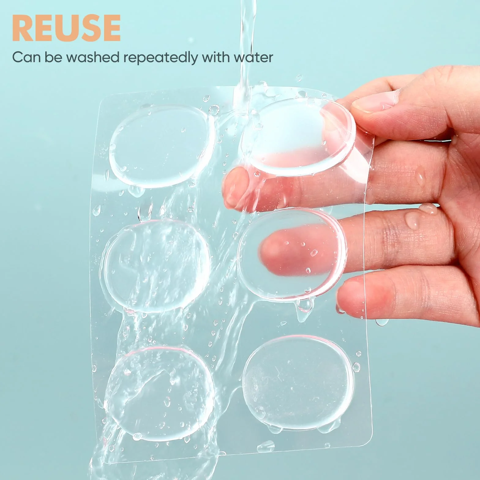 Almohadillas de gel transparente para zapatos de tacón de mujer, antidesgaste, protectores de pies, 6 pares