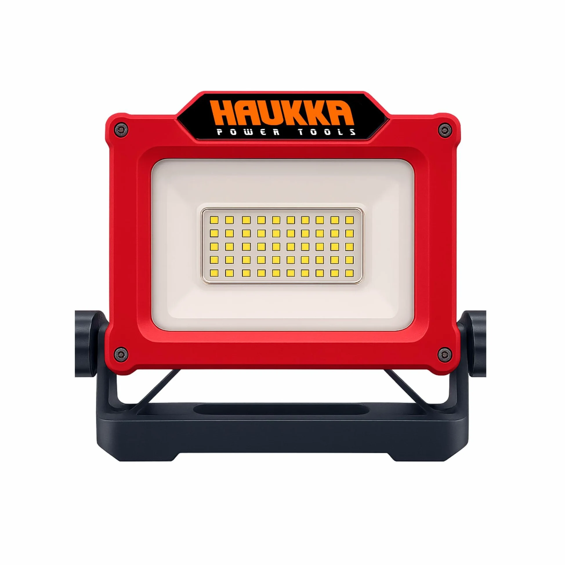 Luz de Trabajo LED con Batería Incluida 18-21V 4.0Ah | Foco Recargable 3000 lm con USB, 3 Modos de Luz y Base Plegable | Compatible con Herramientas Profesionales 18V | Haukka | Recargable