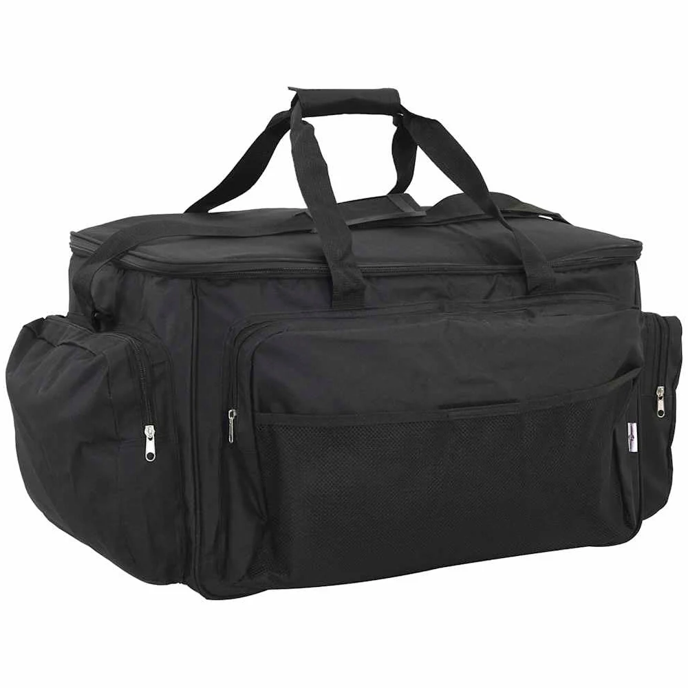 Bolsa de pesca impermeable verde oscuro, tela Oxford 600D, 57 x 35 x, con divisor aislante, correa para el hombro, organizador para accesorios de pesca y actividades al aire libre