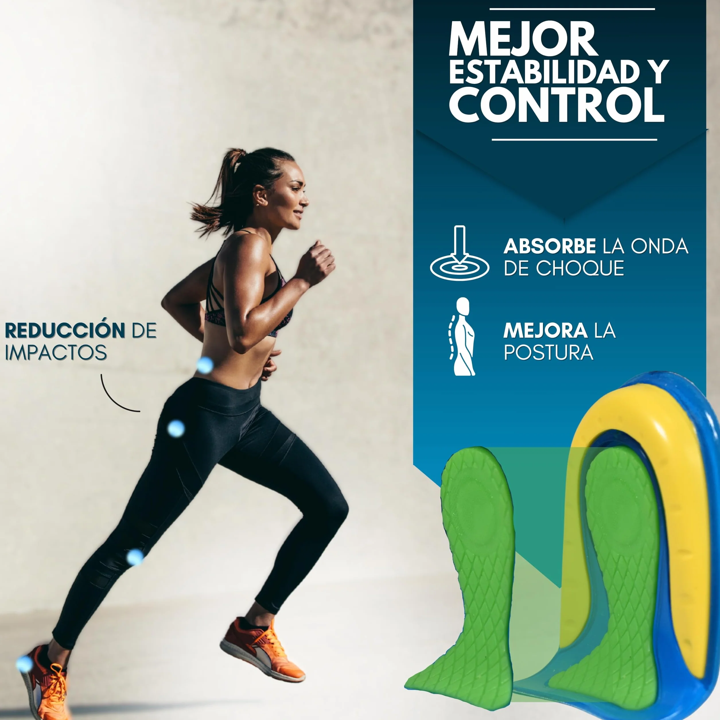 Plantillas de Silicona para Fascitis Plantar y Espolón Calcaneo - Taloneras de Gel Unisex Pack de 4