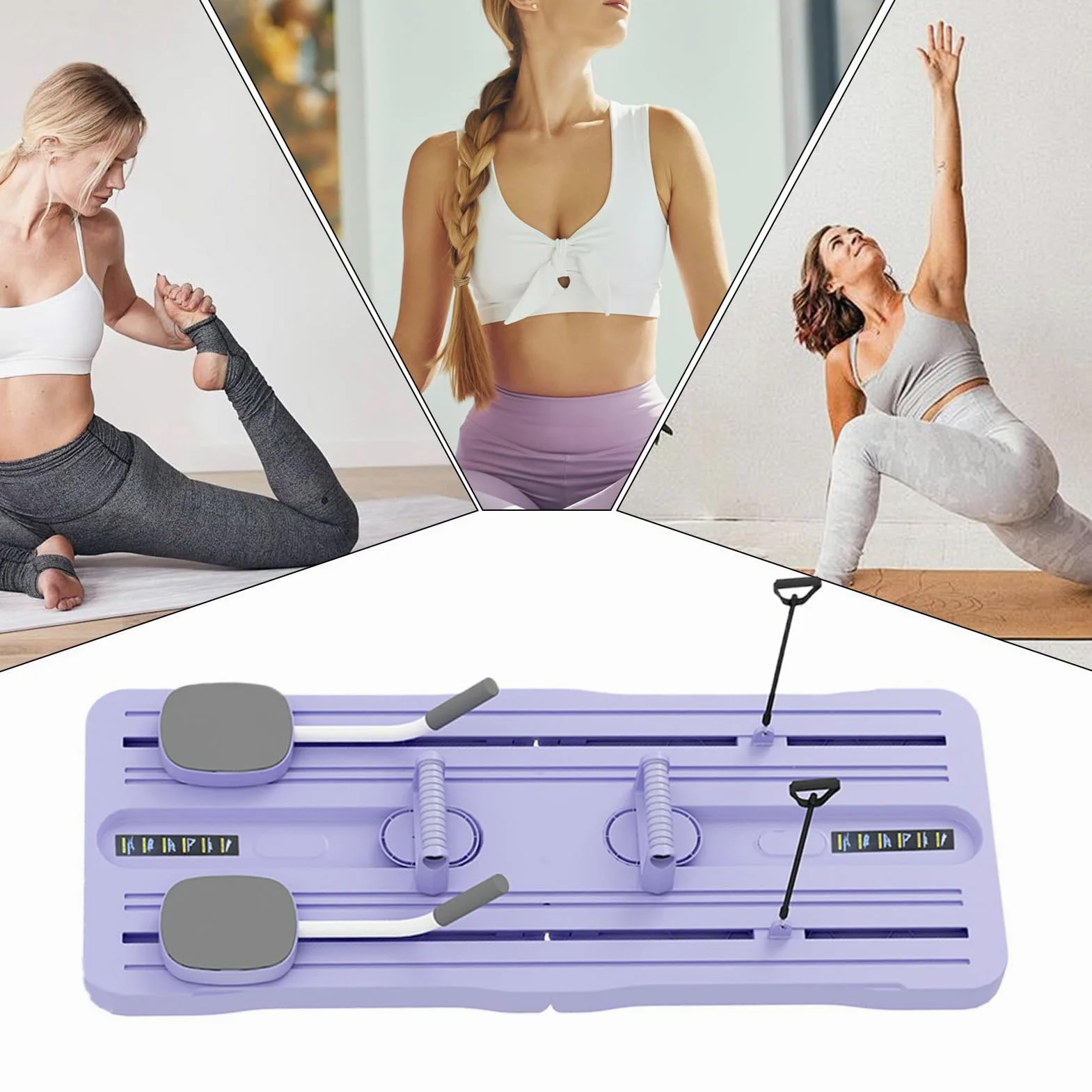 Máquina Reformer De Pilates Entrenamiento De Cuerpo Completo, Plegable, | Tabla Deslizante Abdominal Pilates Para Hogar, Recuperación