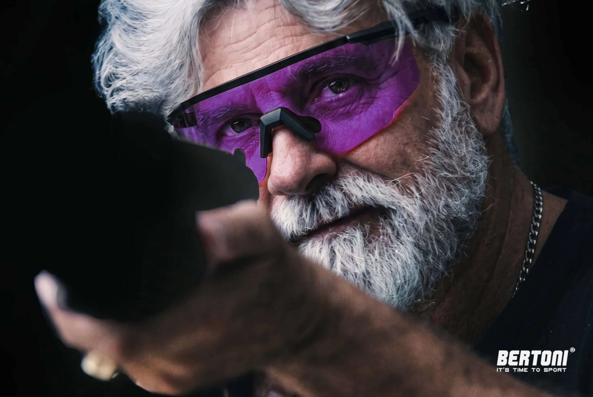 BERTONI Gafas de Tiro Protectoras Balistica Tacticas de Seguridad para Disparar con 4 Lentes Incluidas y Estuche y Patillas Adicionales – SH890N
