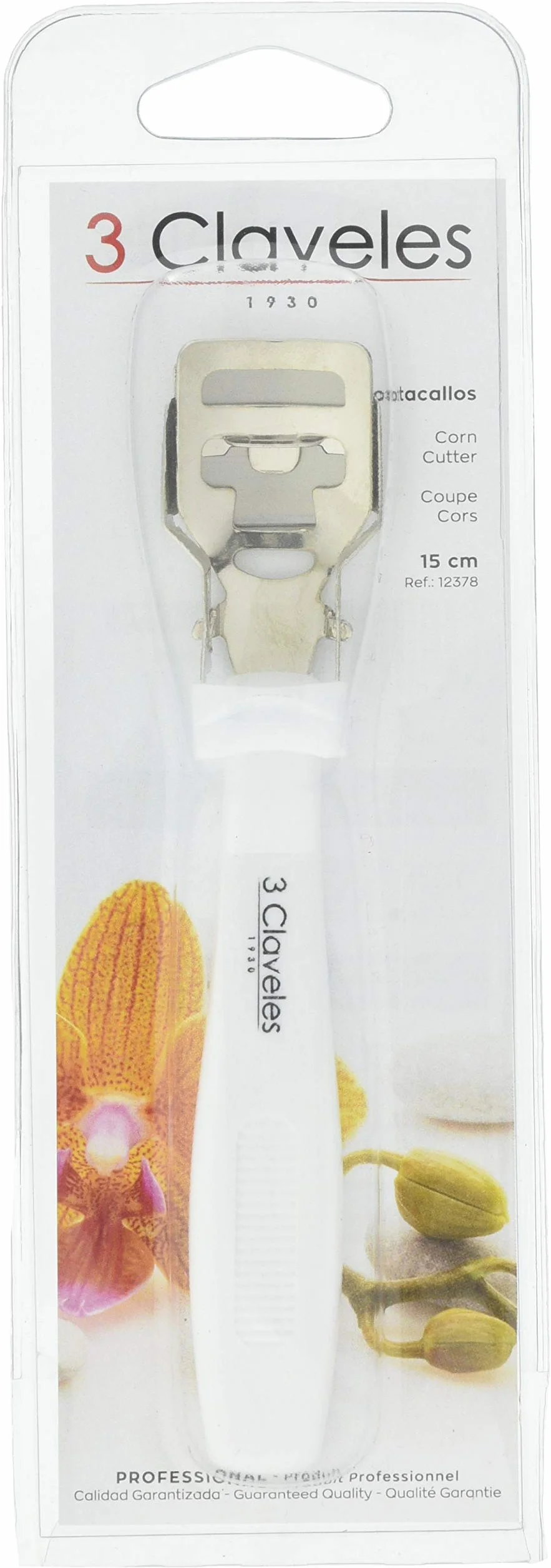 3 Claveles 12378 Cortacallos Acero Inoxidable 15 cm