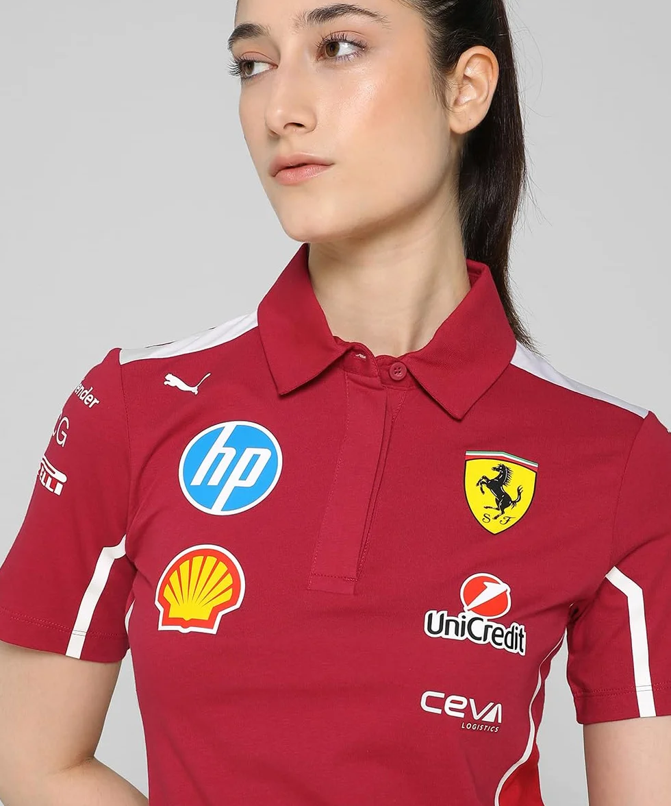 PUMA Polo Scuderia Ferrari HP 2025 Team Mujer