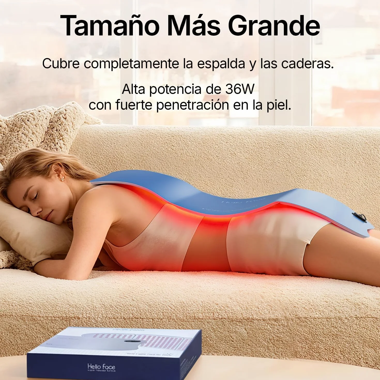 Almohadilla LED Luz Roja Infrarroja 660nm 850nm Grande para Cuerpo Espalda Alivio Dolor