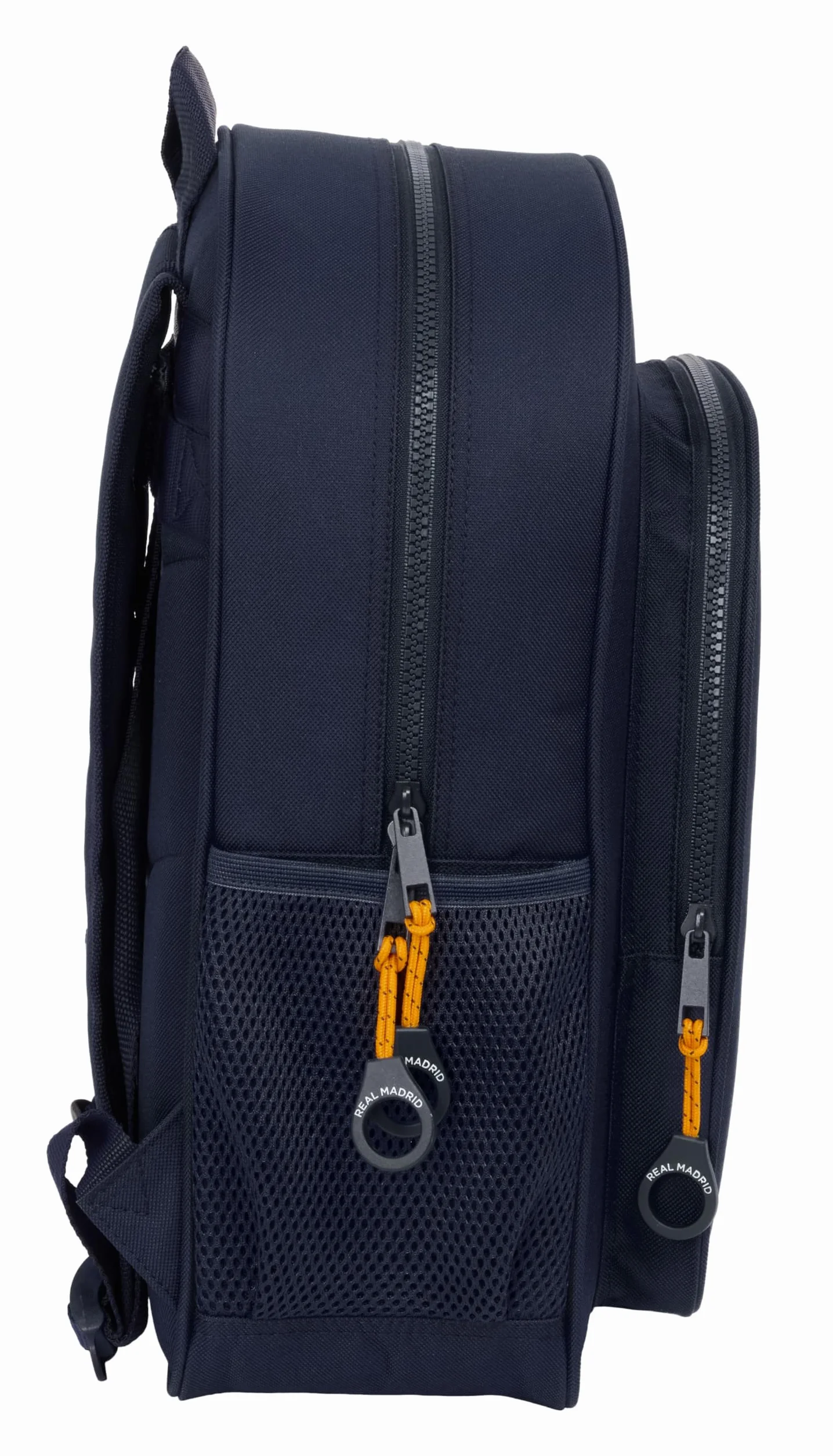 REAL MADRID 2ª EQUIPACIÓN 24/25 - Mochila Escolar Niño, Mochila Infantil, Adaptable a Carro, Ideal para Niños en Edad Escolar, Cómoda y Versátil, Calidad y Resistencia, 32x12x38 cm, Color Azul Marino