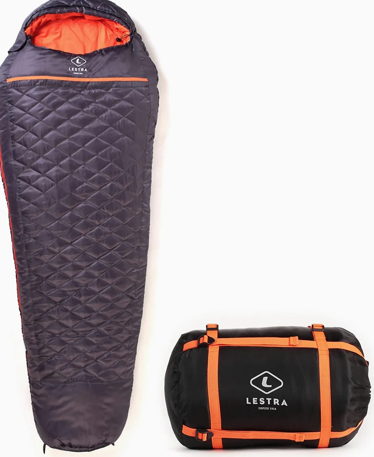 Lestra Saco de Dormir Mont Everest 210, Unisex Adulto, Gris Oscuro, 210x80