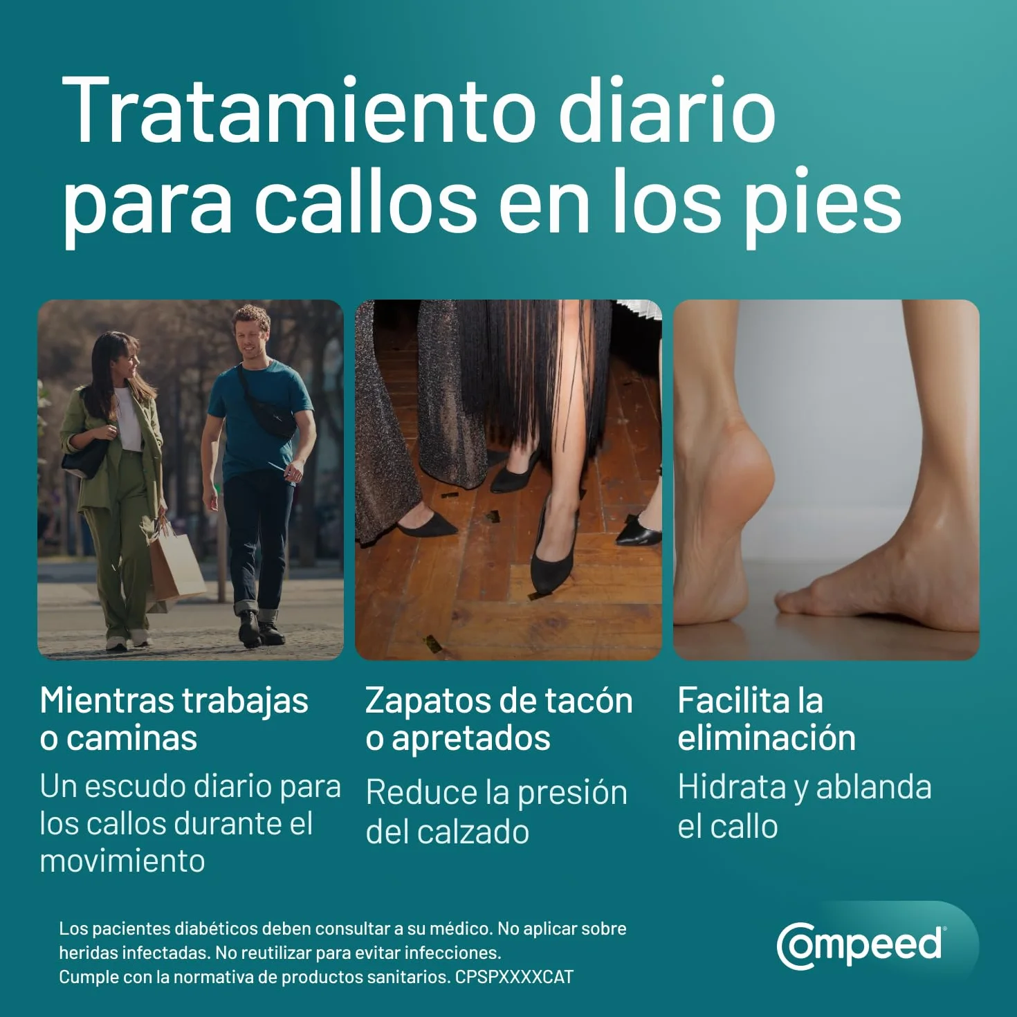 Compeed Callos Medianos 10 uds Tratamiento para eliminar callos pies