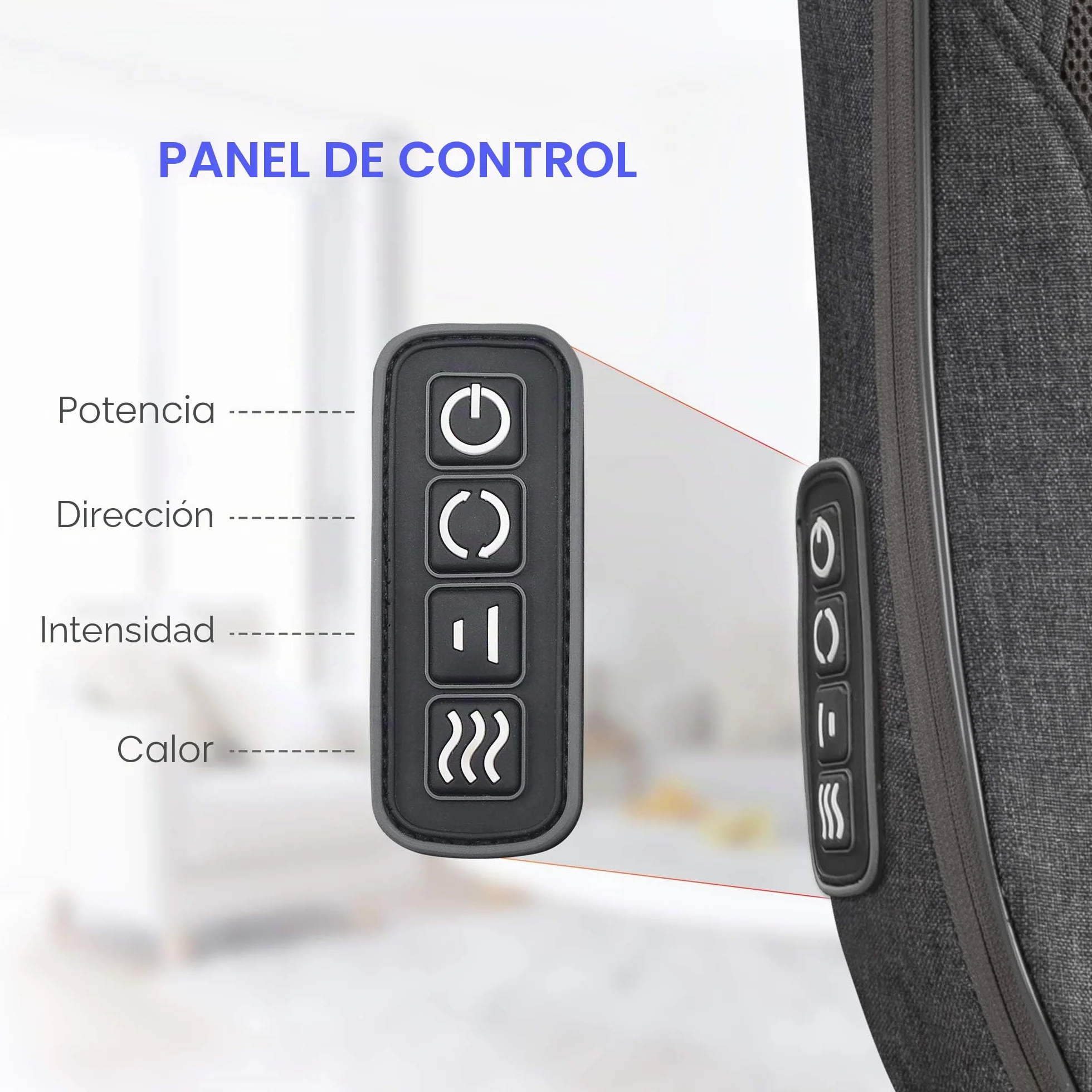 Comfier Shiatsu Masajeador de Espalda Cojín con Calor Portátil para Silla