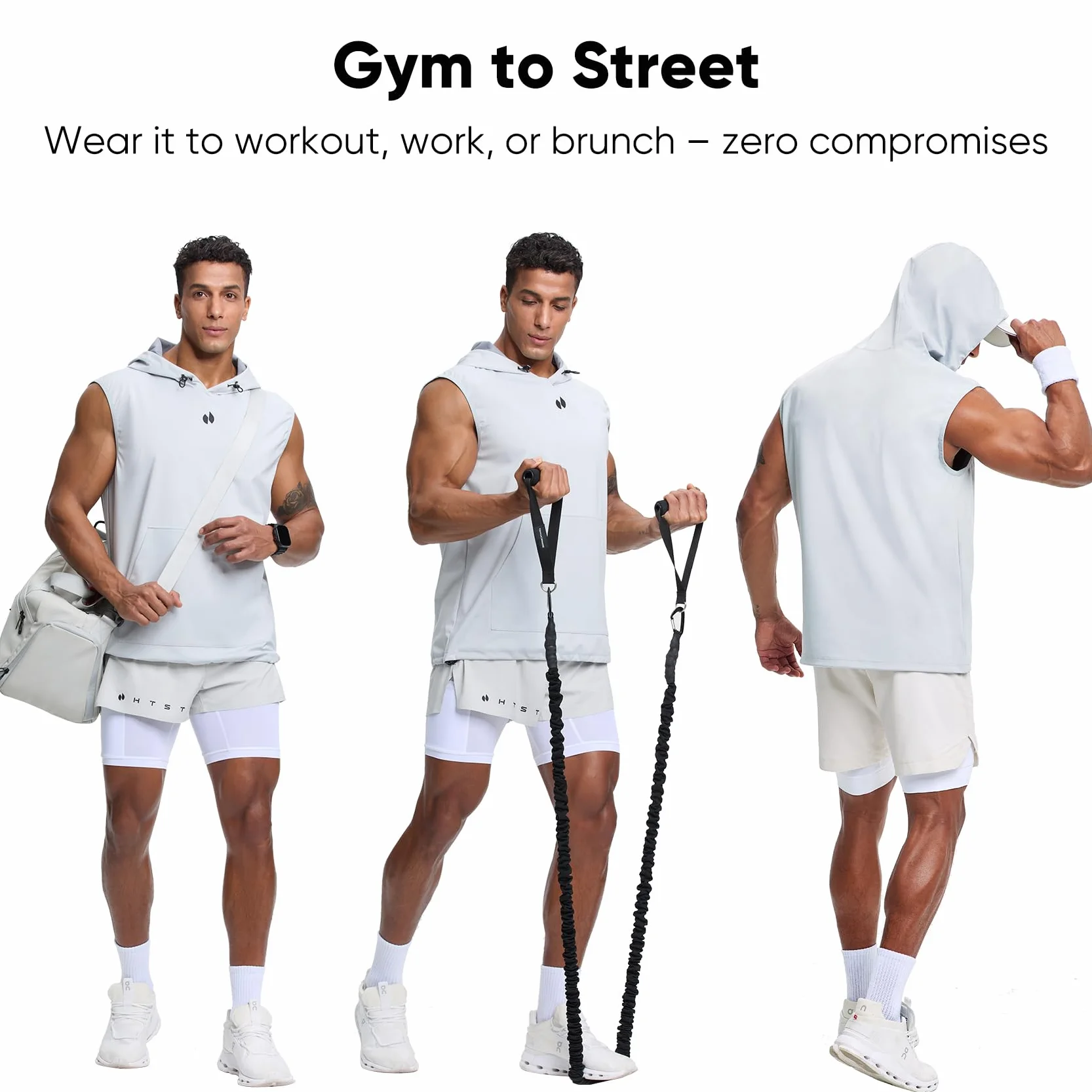HOTSUIT Camiseta de sauna para hombre, antidesgarros, atrapa el calor, sin botones, sin mangas, para boxeo, ejercicio