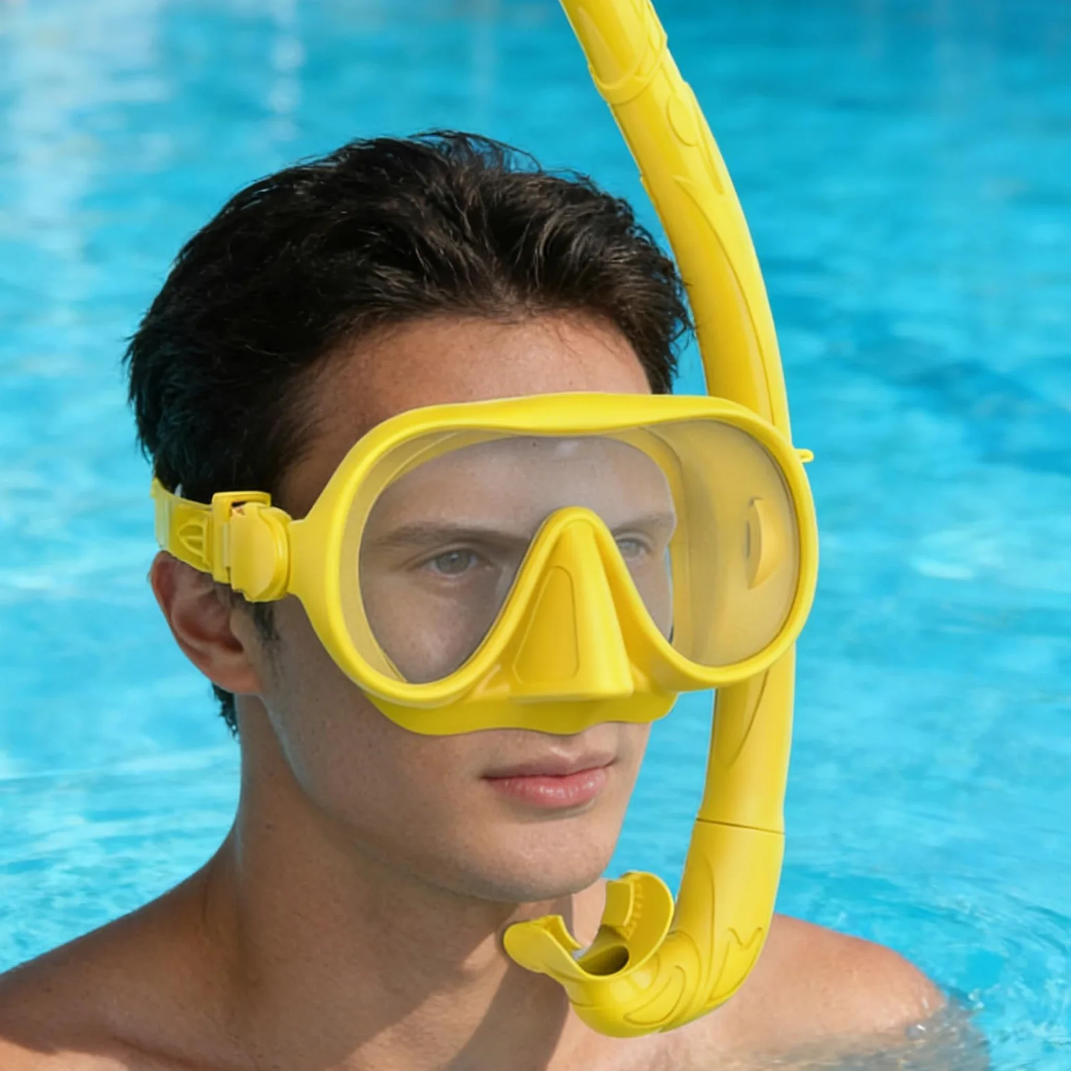 Gafas de buceo panorámicas de 180 grados para buceo, esnórquel, buceo libre, natación faciales, gafas subacuáticas para adultos