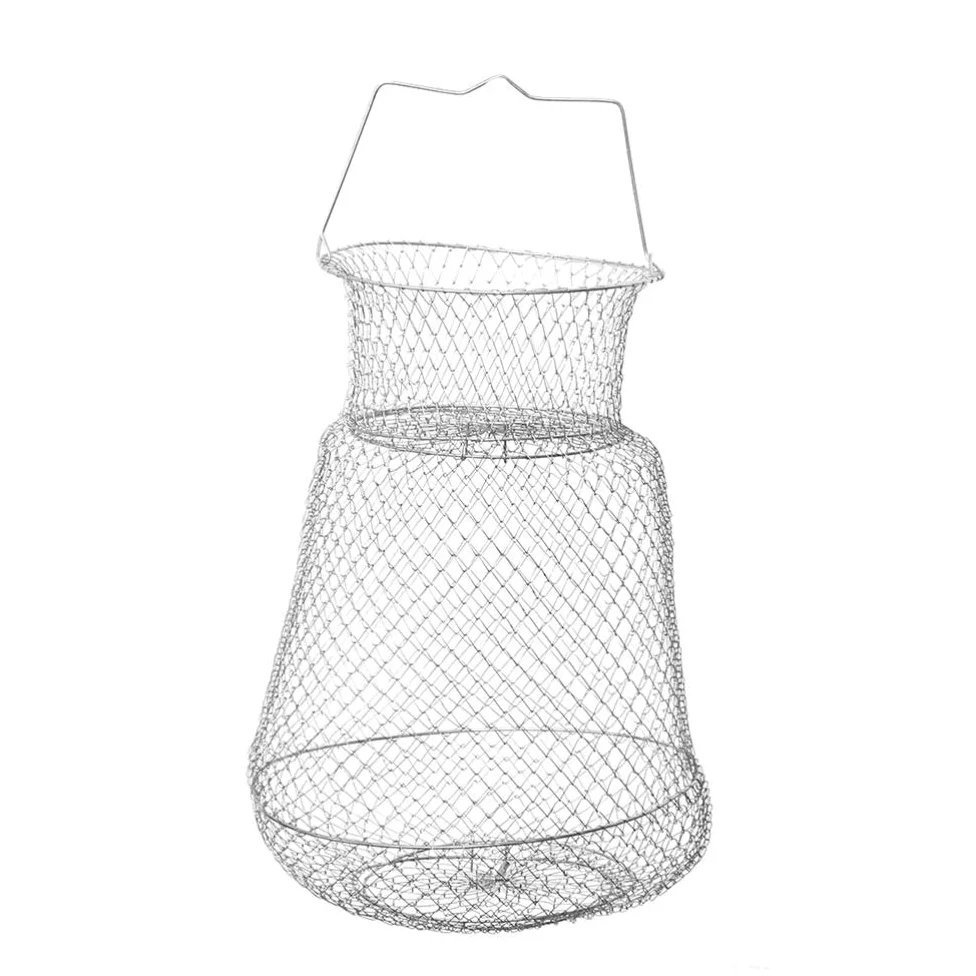 BESPORTBLE Reusen - Red de pesca plegable de metal para pesca
