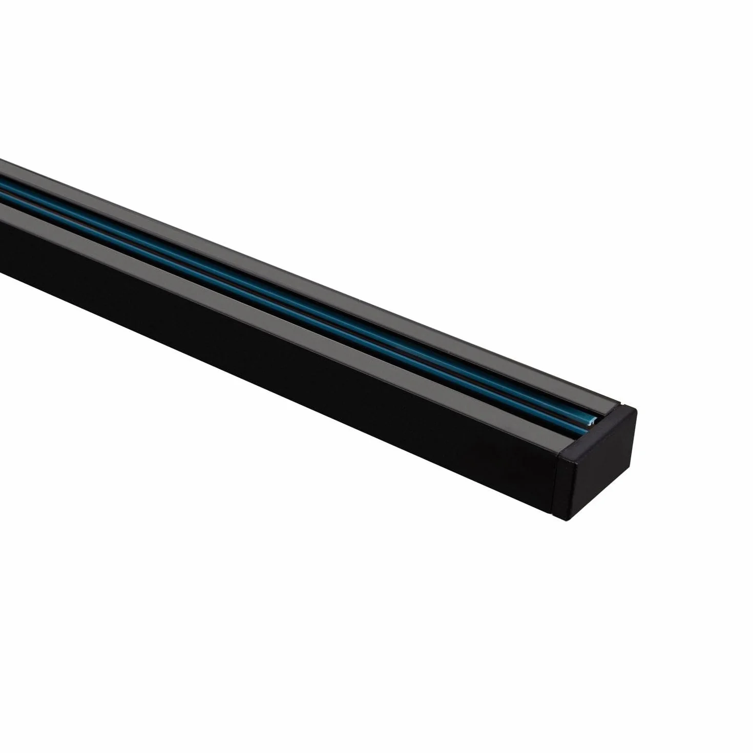 LEDKIA LIGHTING Carril Monofásico Aluminio 2 Metros Negro