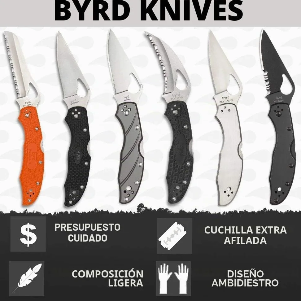 SPYBYR Byrd By04P2 Cuchillo Tascabile,Unisex - Adultos, Multicolor, un tamaño