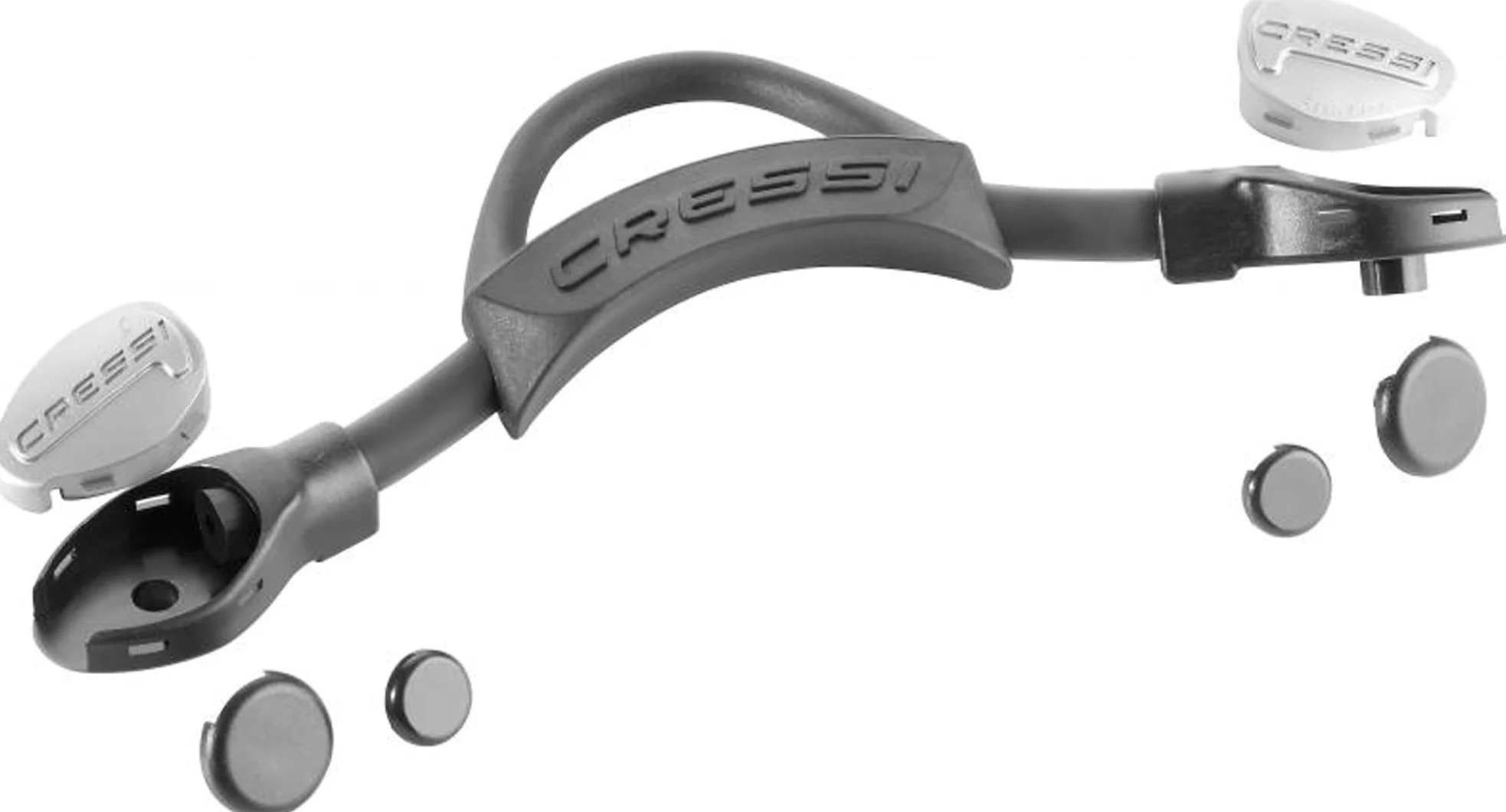 Cressi EBS Fins - Correas de Repuesto Oficiales y auténticas, par de Aletas Ajustables