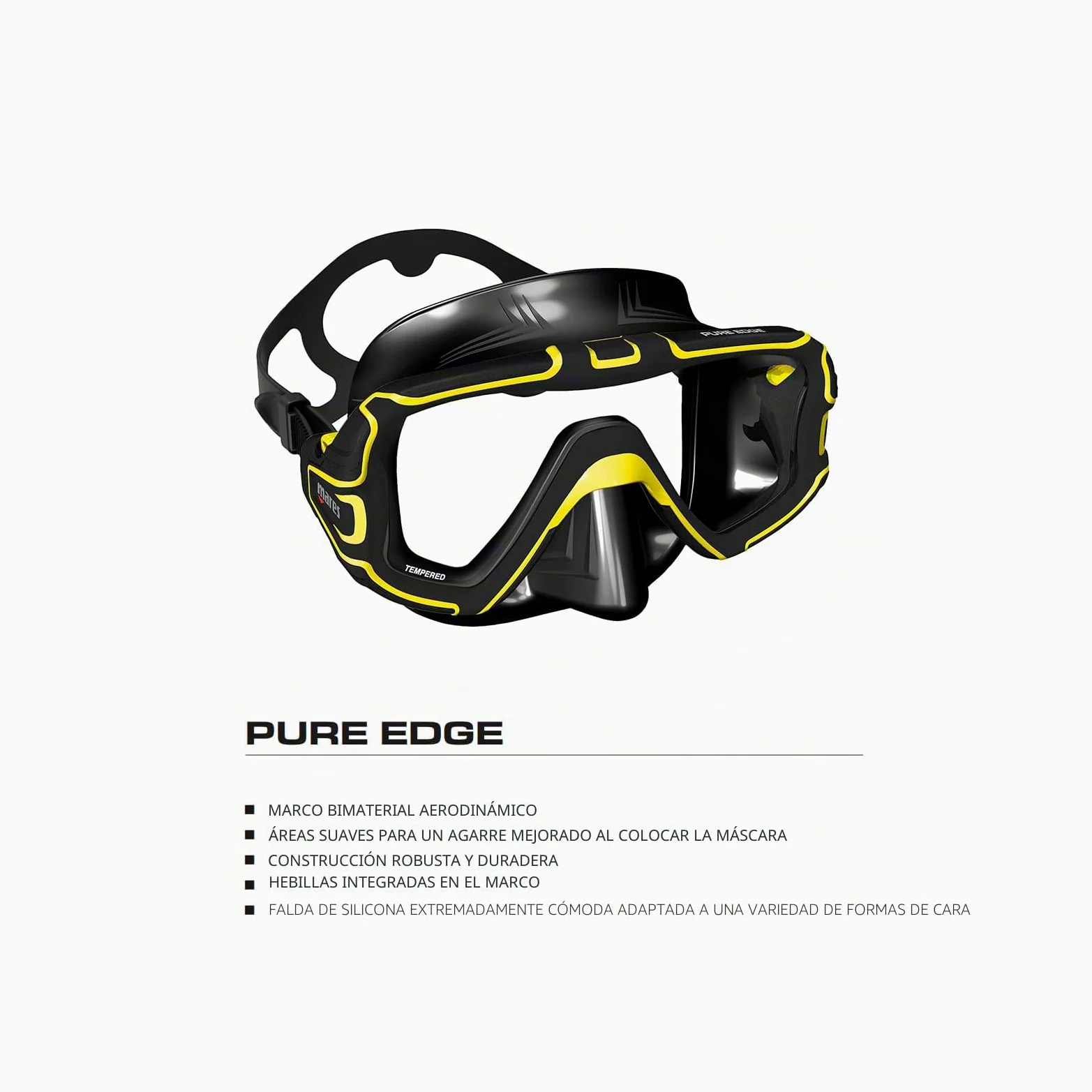 Mares Pure Edge Mascara de Buceo, Men's