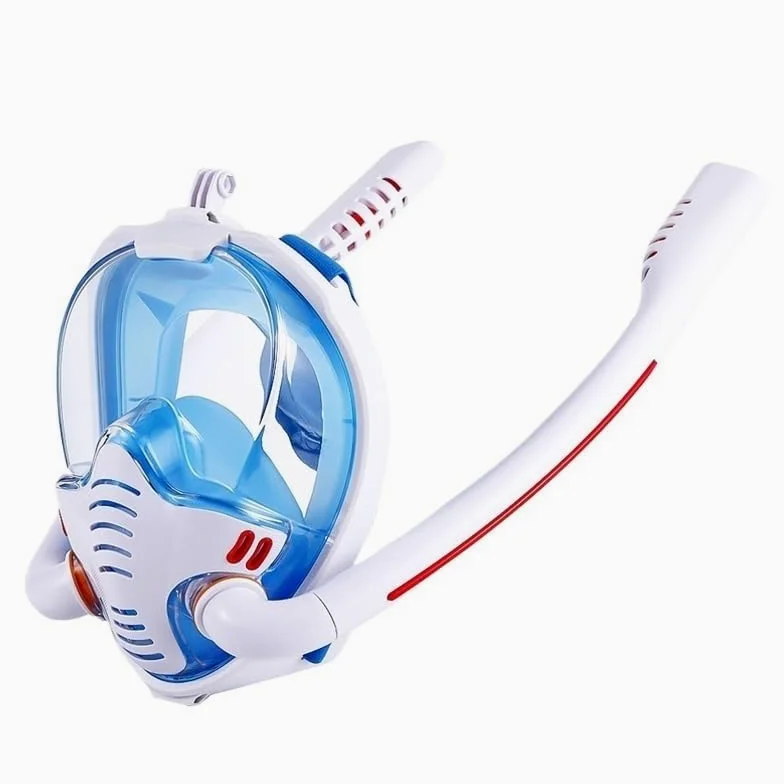 Máscara de snorkel panorámica Máscara de snorkel ajustable Máscara de buceo for snorkel for adultos Máscara de buceo con respiración libre Máscara de snorkel UV Antivaho Transpirable Visión clara Equi