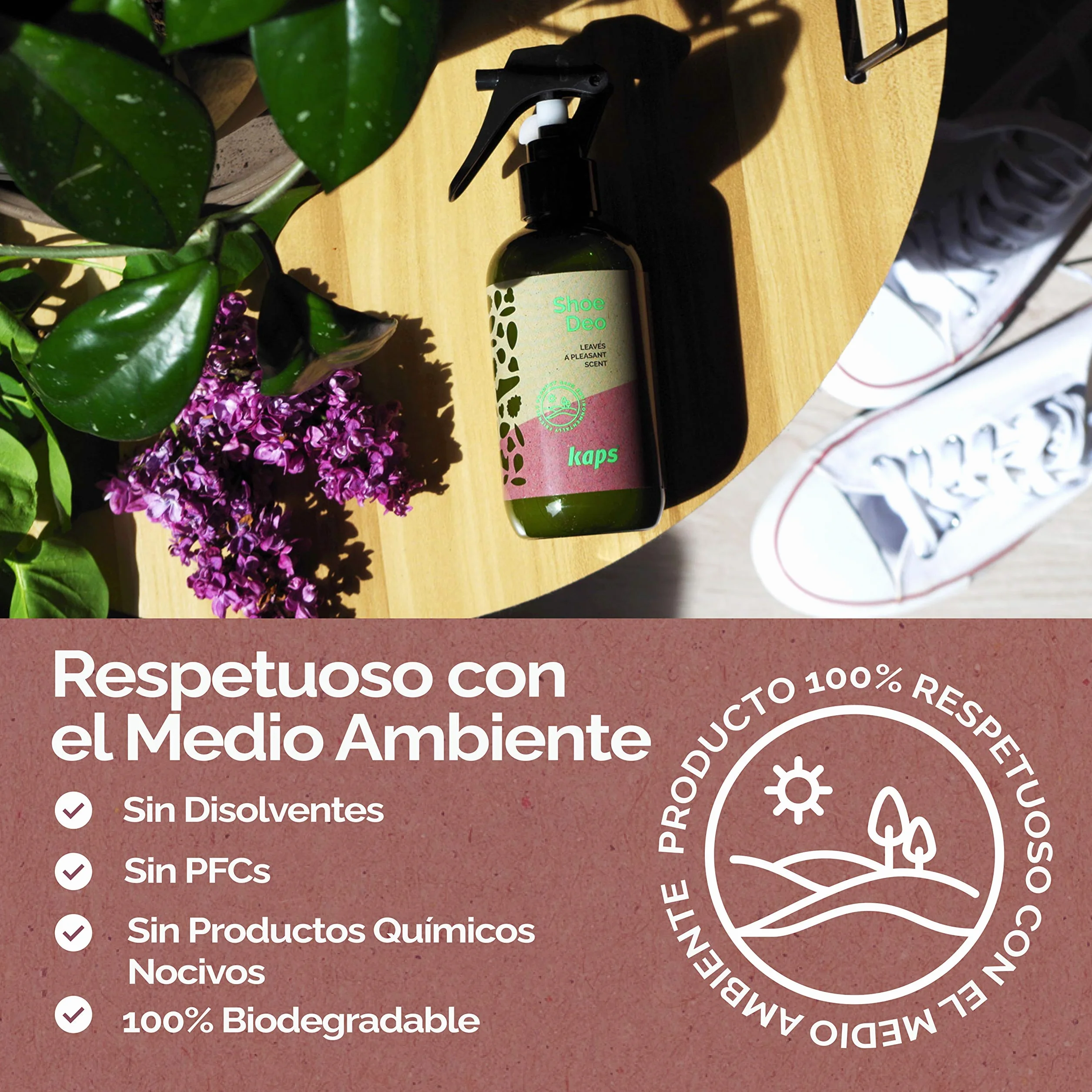 Kaps Shoe Deo Aerosol Eliminador de Olores para Zapatos 200 ml
