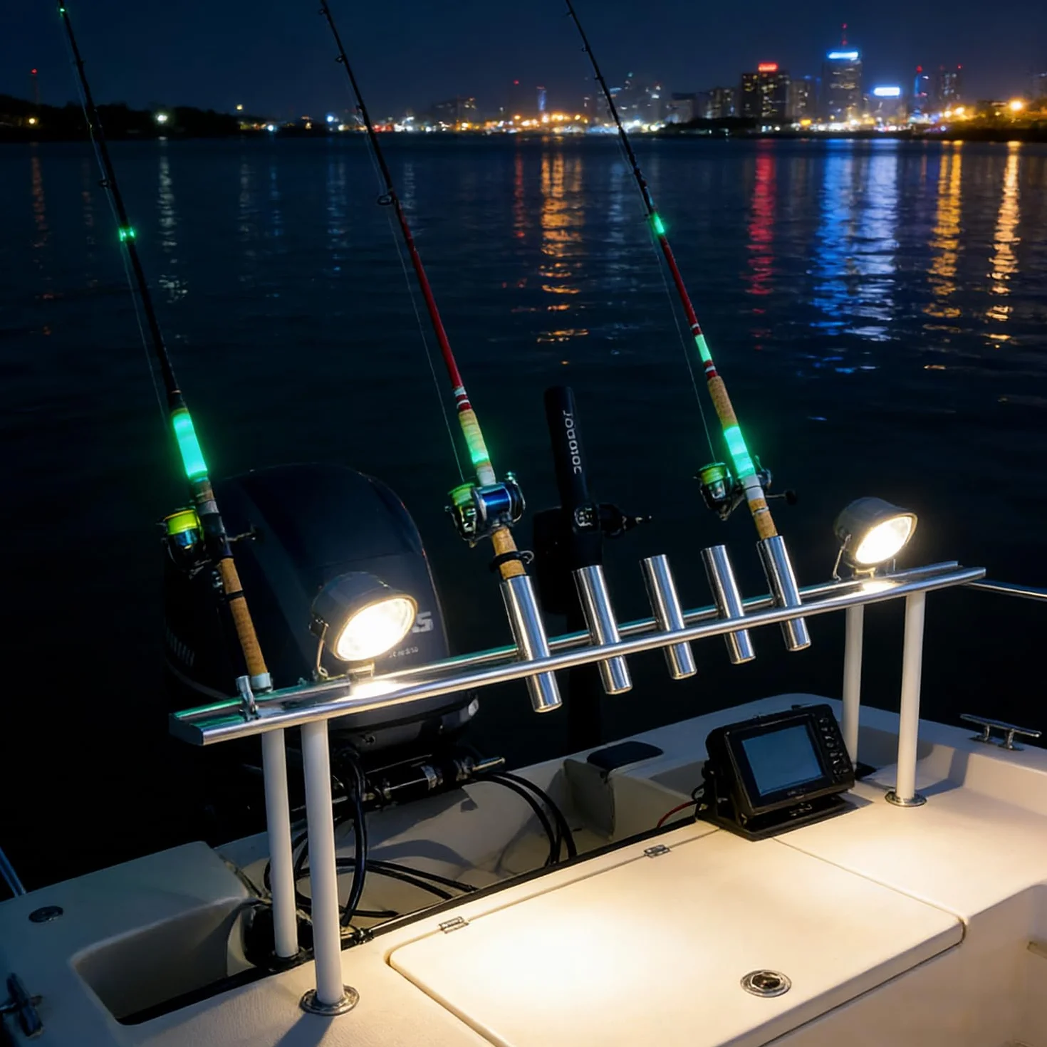 Cañeros para Barco de Acero Inoxidable Ajustable 18-26 mm Yates Pesca