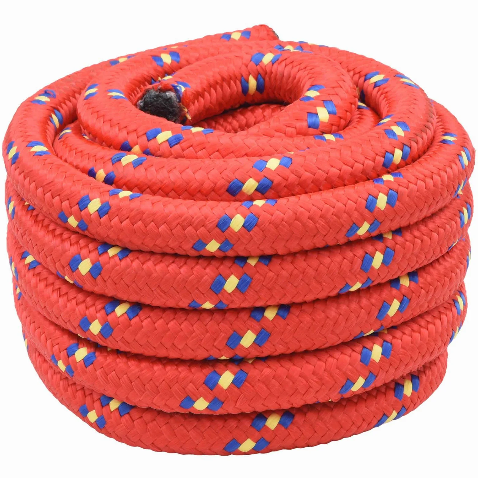 Cuerda para barco, 10 m, color rojo, 3 cm, polipropileno, resistente y resistente a la intemperie, para barco, camping, exterior, vela, versátil, para atar, tensar y asegurar