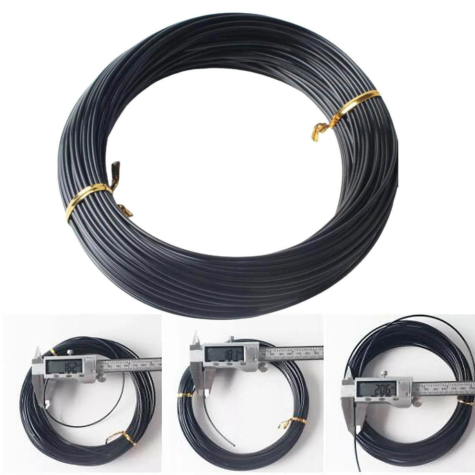 2 Piezas Hilo de Pesca de Nylon Monofilamento Resistente Cuerda Antidesgaste con Gran Fuerza de Nudo Y Baja Elongación Superficie Suave para Lance Lar