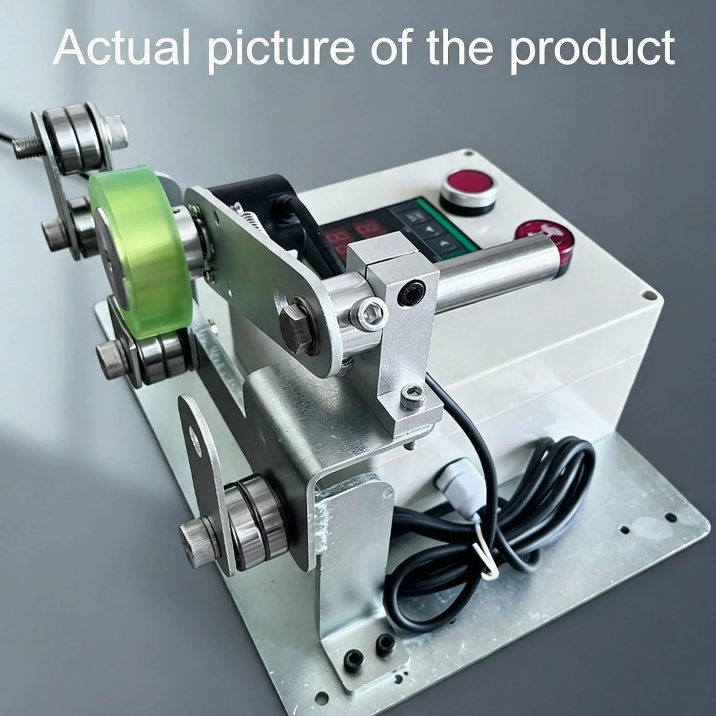 Contador Digital Rodante 110-240v Para Cables Y Cuerdas Metálicas | Cuenta Con Aviso Sonoro De Límite Ajustable,Tres Modos De Recuento,Valor Inicial Configurable,Para Hilos Y Varillas Metálicas