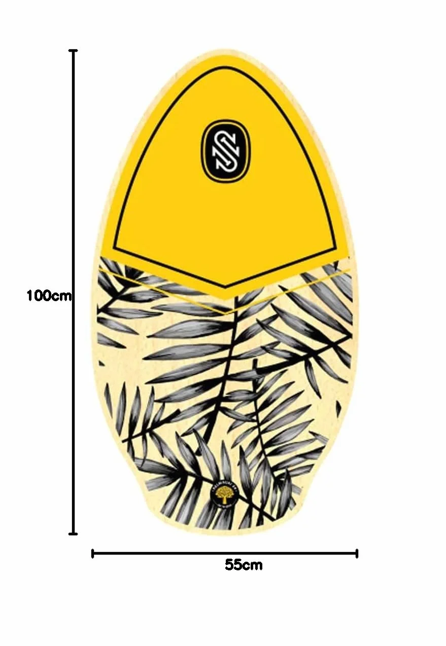 SURFboard Skimboard SkimOne 39 100 cm Palmaui Amarillo Negro