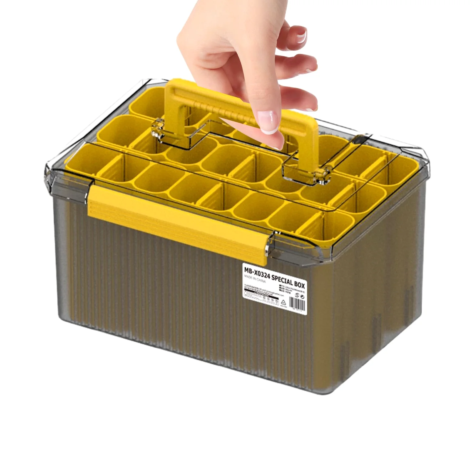 Cajas de almacenamiento para señuelos de, de aparejos de, almacenamiento impermeable, organizador de cebos de calamar para moscas