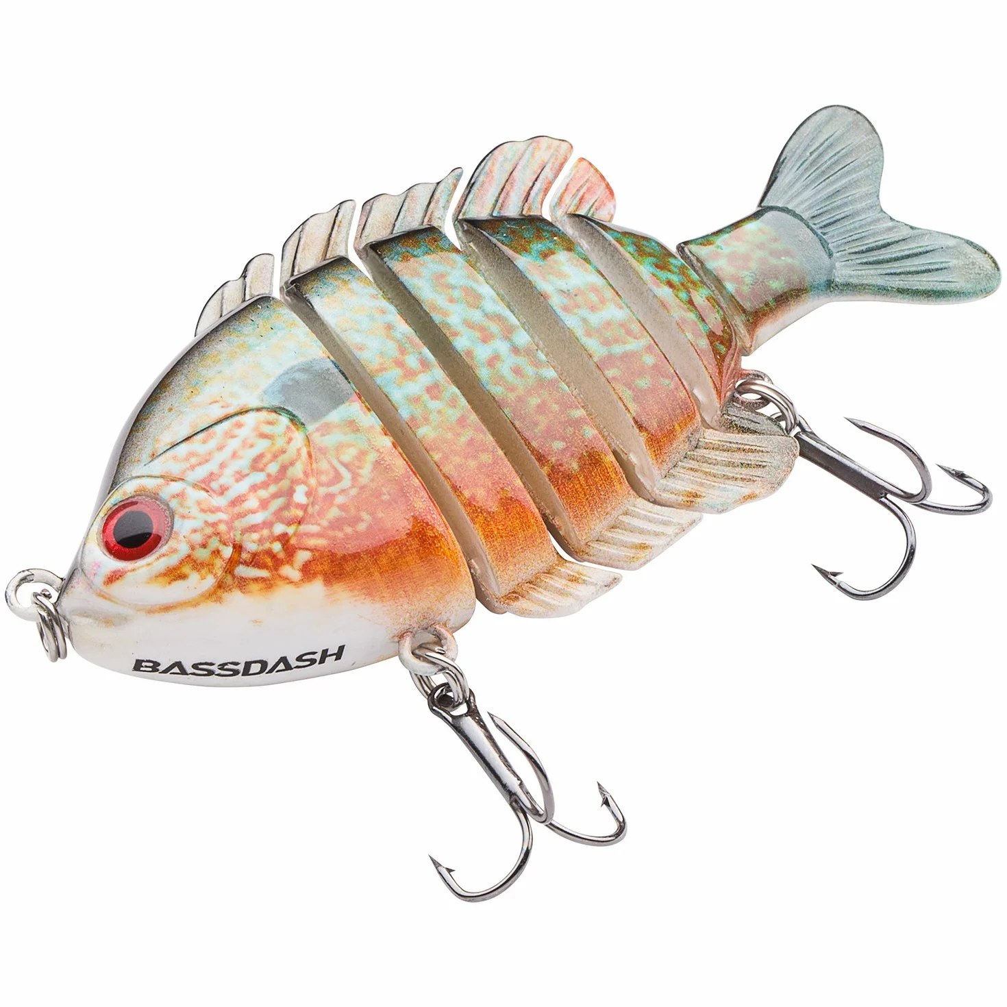 BASSDASH SwimPanfish Bluegill - Señuelo de natación para bajo Duro, 8,9 cm, 24,1 g, 4 Colores (BPRL)