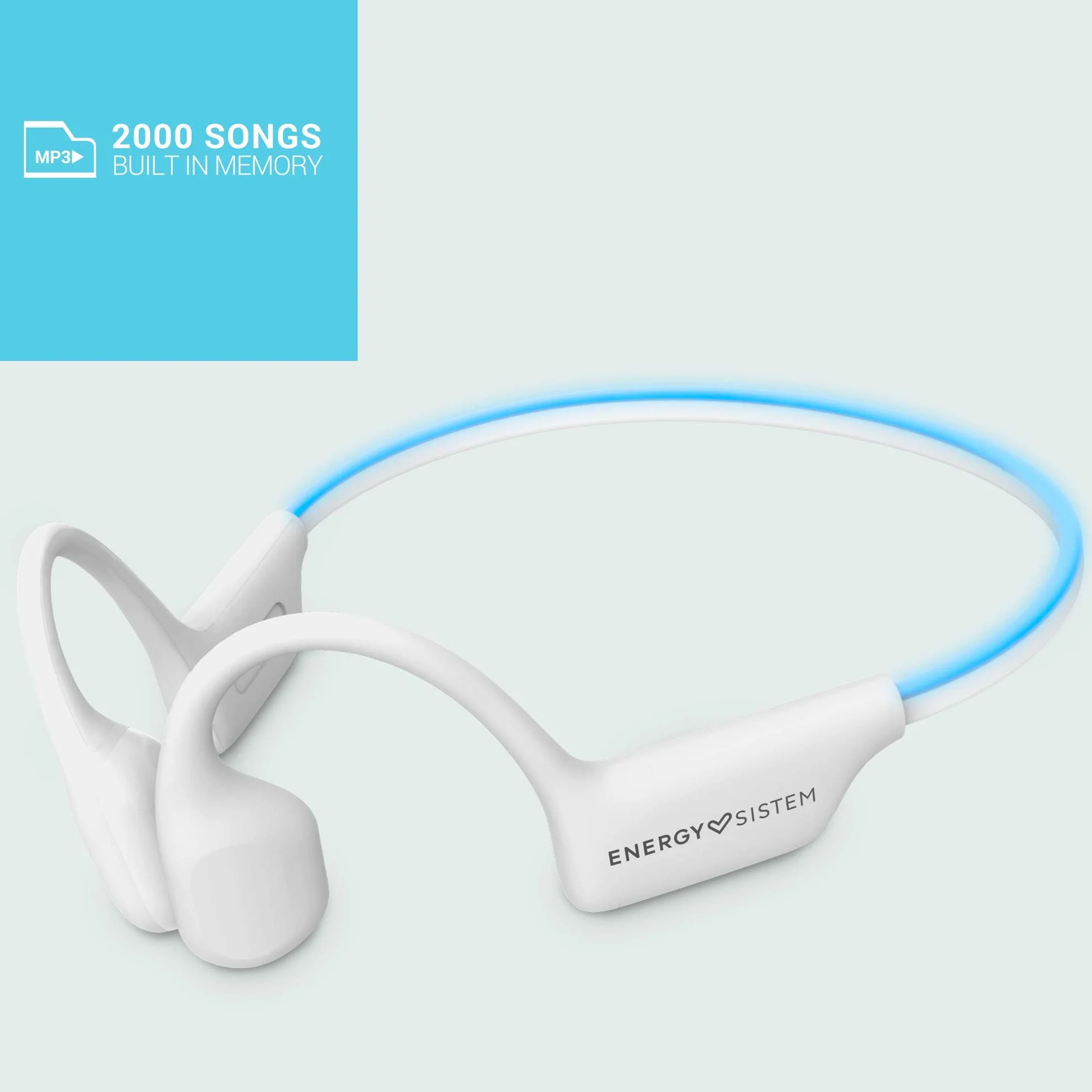 Energy Sistem AquaSport – Auriculares Bluetooth (Bluetooth 5.4, 11 Horas de batería, micrófono, Reproductor MP3, Sumergible)