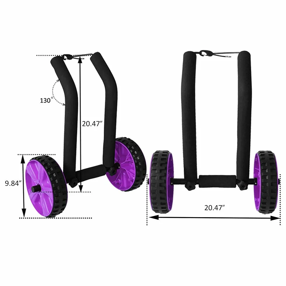 Tabla de remo ajustable SUP carrito ligero ruedas playa