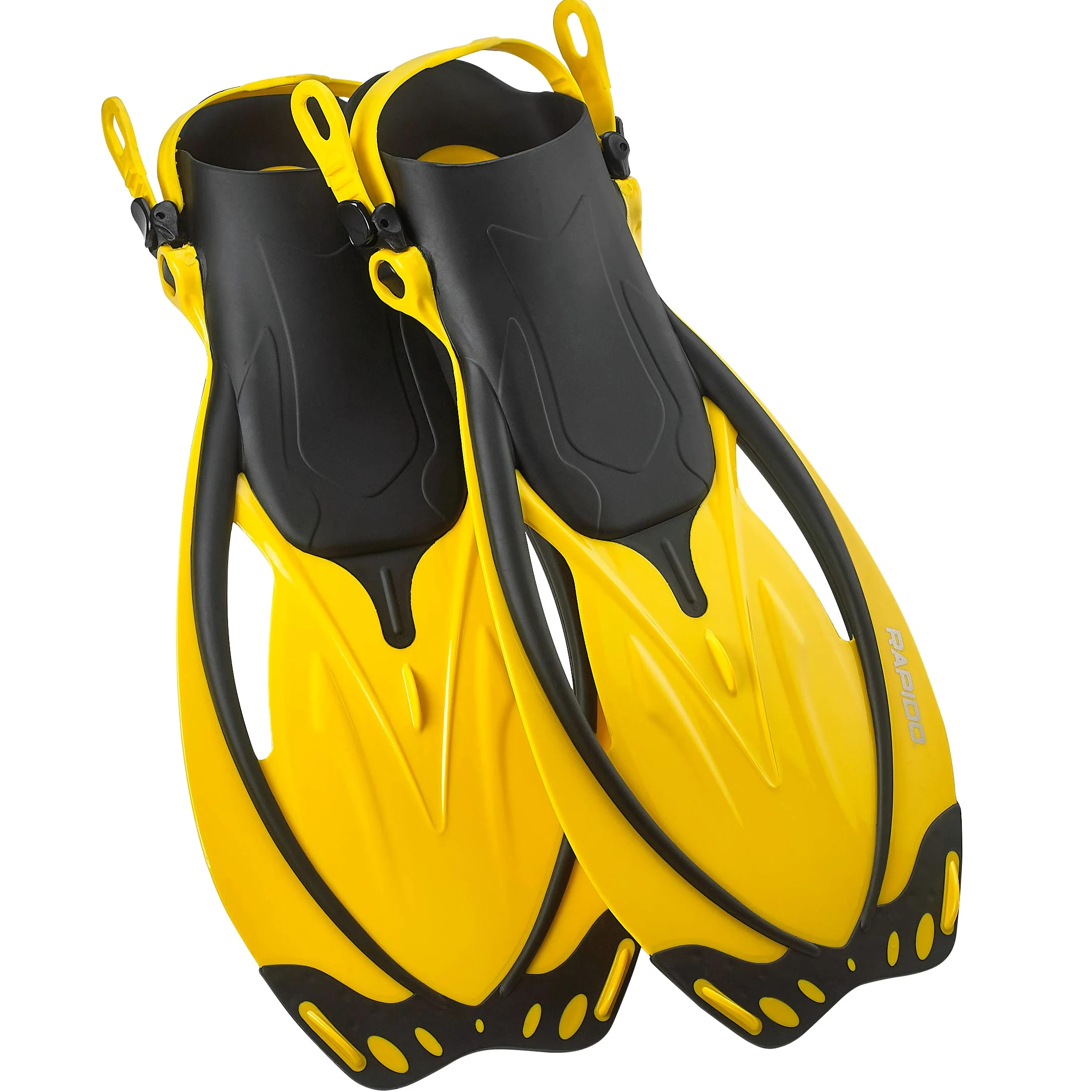Phantom Aquatics Rapido Boutique Collection Marine - Máscara de Buceo Ajustable de Cristal Templado con Bolsa de Transporte (Amarillo, S/M, EE. UU.: 6-9/EU: 38-42)
