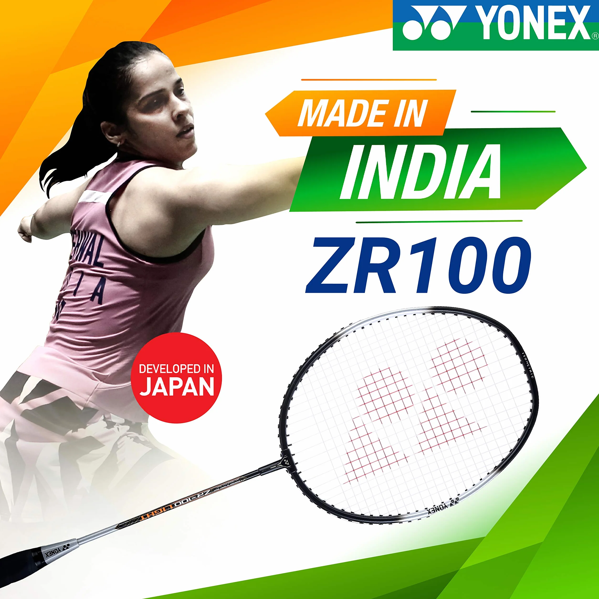 YONEX ZR 100 Raqueta de Bádminton de Aluminio Ligero con Cubierta, Juego de 2