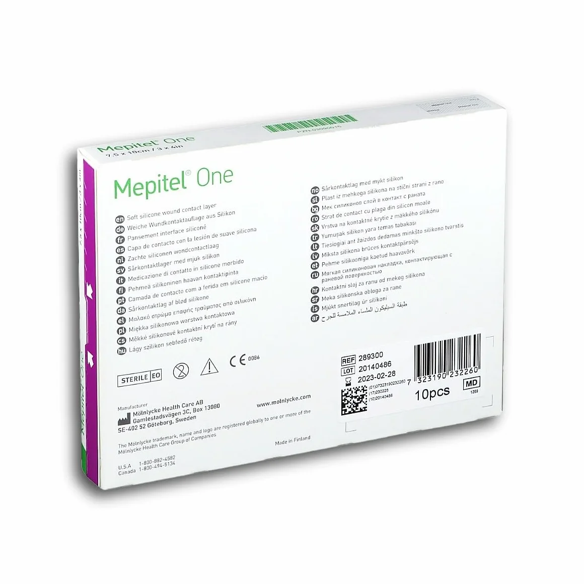 Mepitel compresa One silicona interfaz 7,5 x 10 cm Pack 10