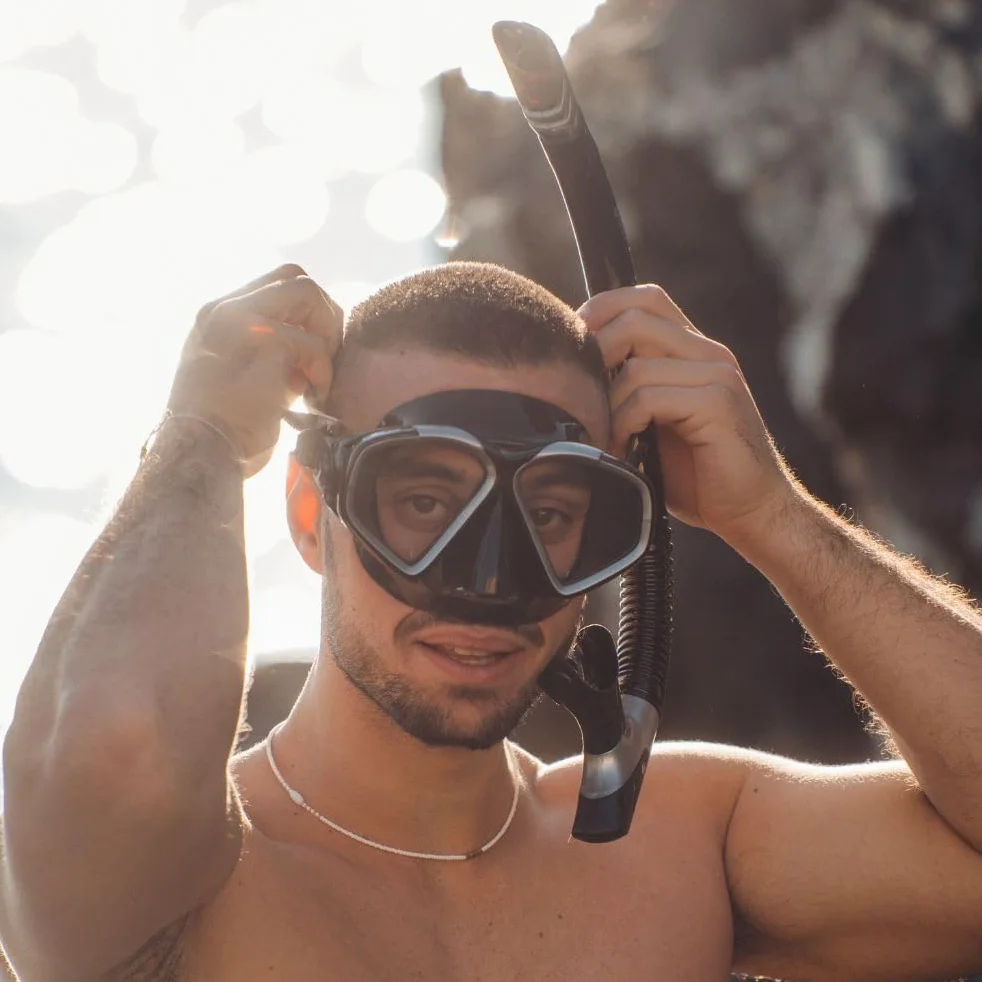 Mares Combo Cozumel Splash - Kit de máscara de Tubo para Adultos, Vidrio Templado, Snorkel semiDry, válvula de Purga