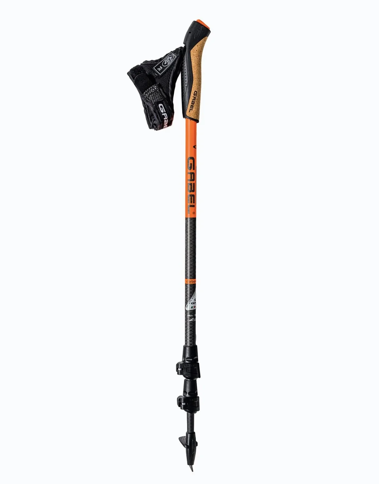 Gabel Bastones de marcha nórdica telescópicos Carbon XT 3S-100 F.L. Fabricado en Italia