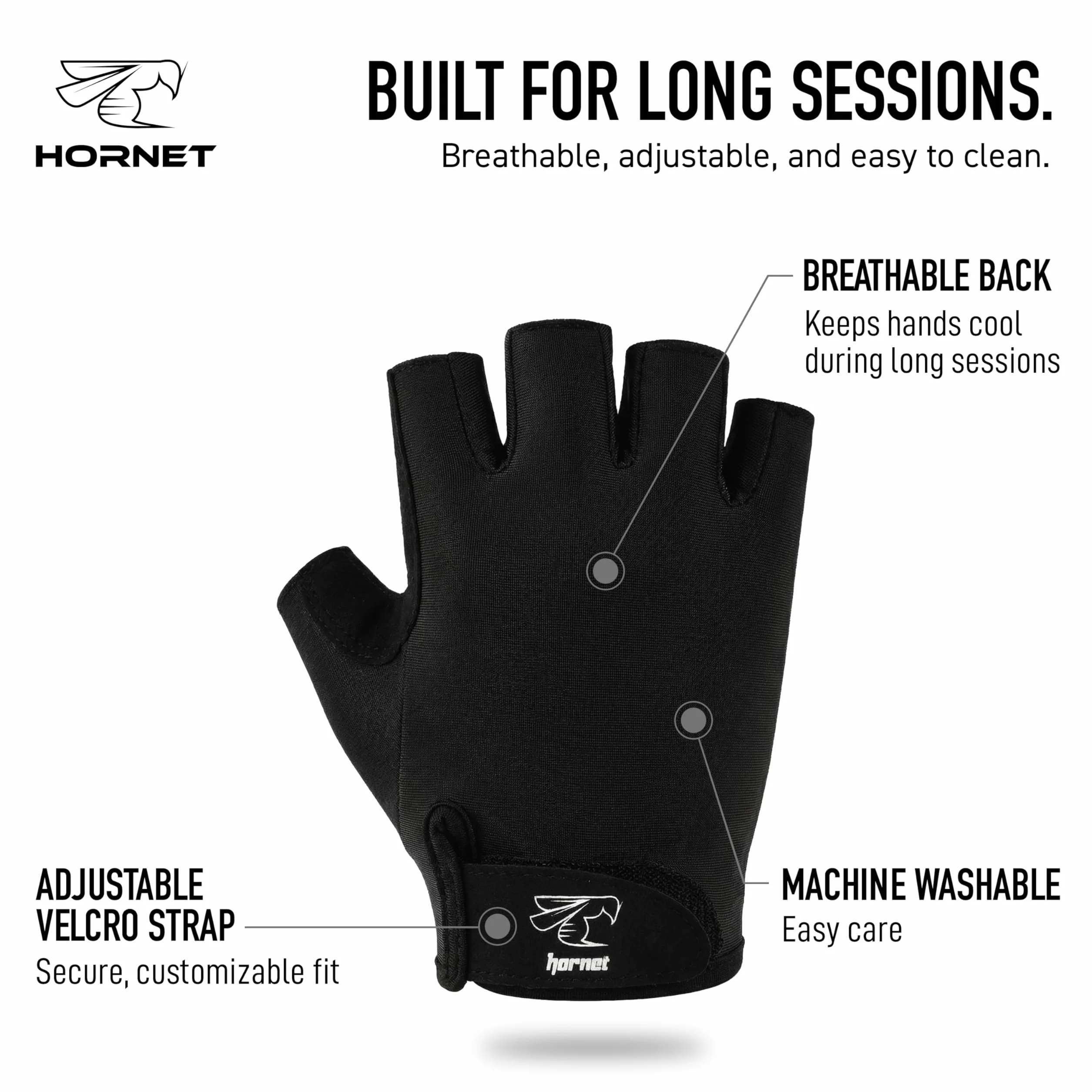 Hornet Watersports Guantes de Remo Ideales para Remo en Interiores, Sculling, Kayak, Sup, Canoa Outrigger Canoa, Dragon Boat y Otros Deportes acuáticos