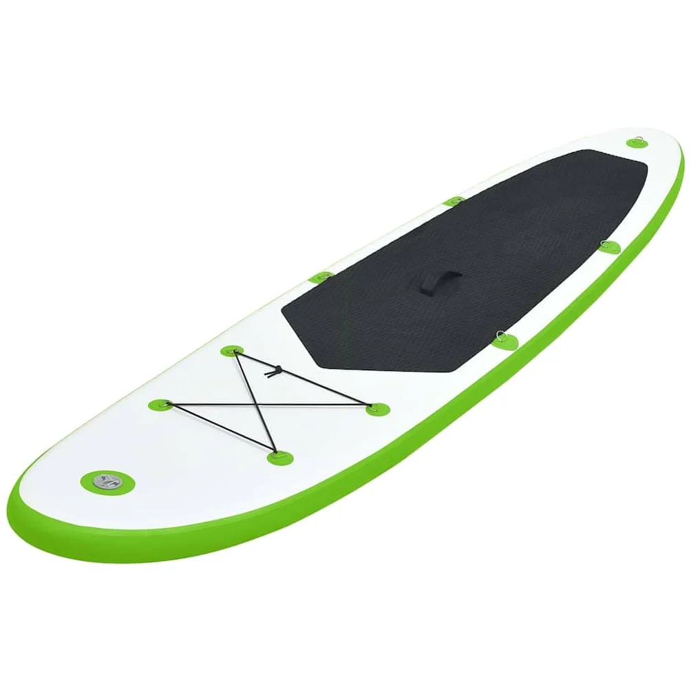 Juego de Tabla de Paddle Surf Hinchable Verde y,Deportes,Actividades al Aire Libre,Deportes acuáticos y navegación Deportiva,Surf,Paddleboards,11.8kg-92732