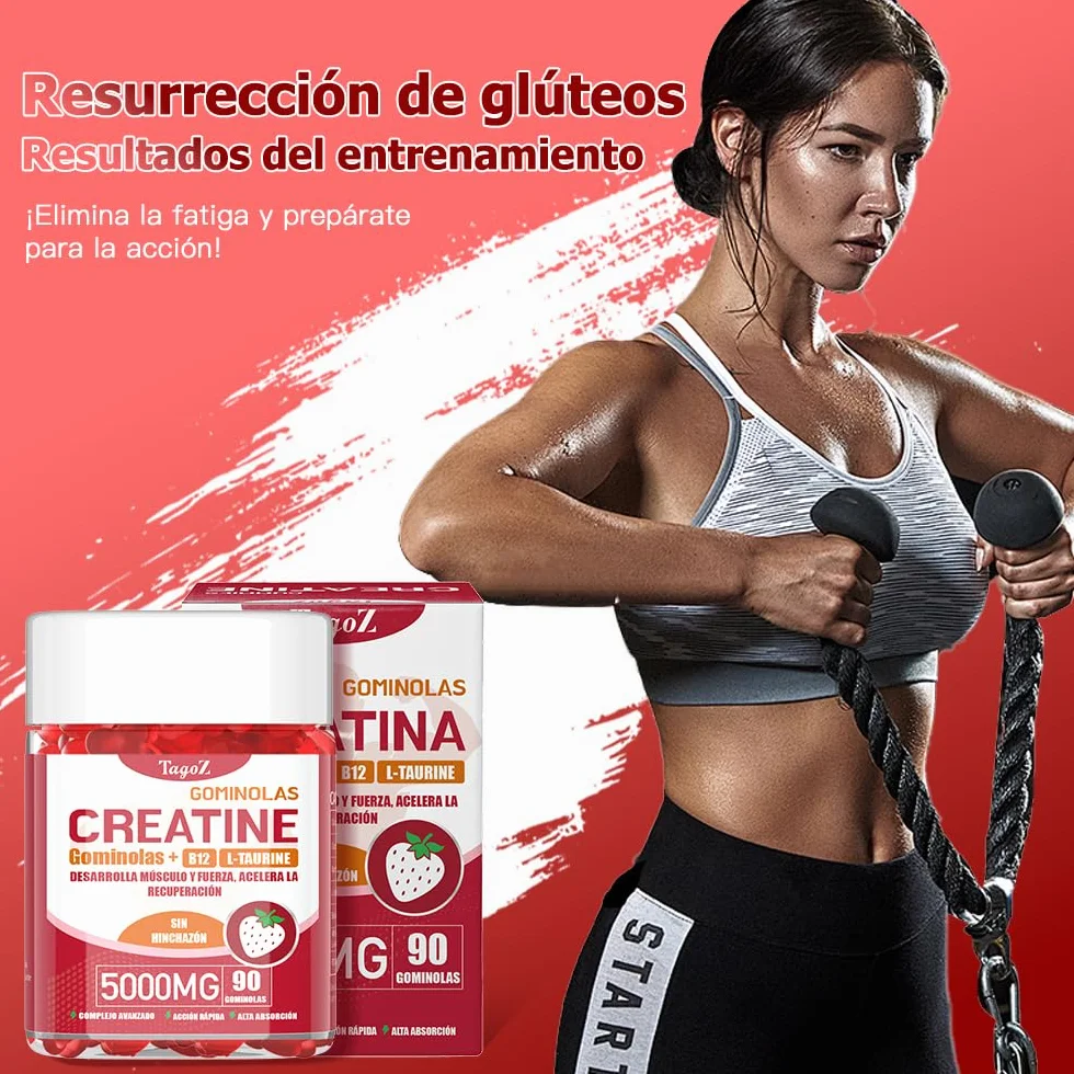Gominolas de Creatina 90 Unidades 5000mg Monohidratada Veganas