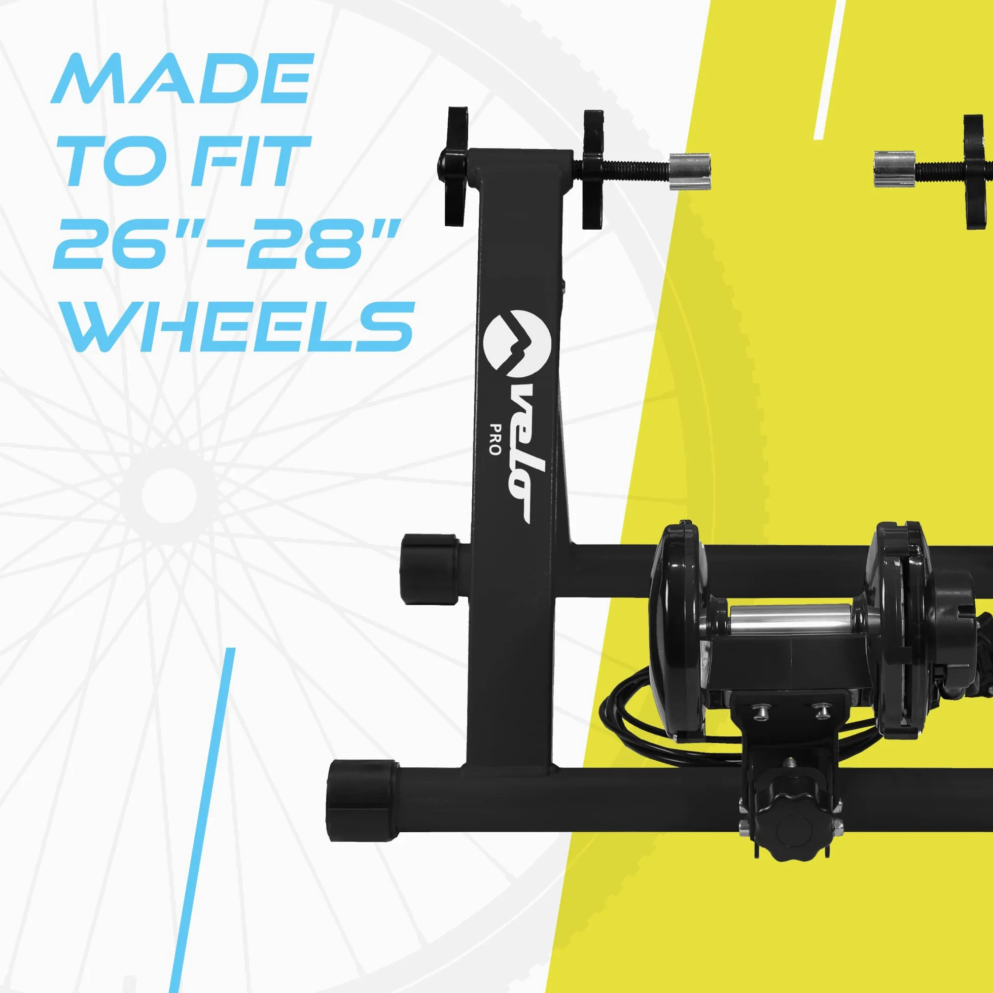 Rodillo Magnético Bicicleta para Entrenamiento de Bici de Carretera o Montaña al Interior de la Casa, 6 Niveles, Ruedas de 26 a 28 Pulgadas