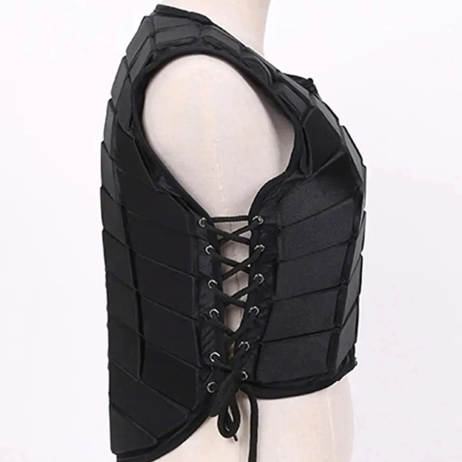 Chaleco de equitación, Chaleco de Seguridad for equitación, Protector Corporal con amortiguación y Acolchado de EVA.(XL 175-180CM)